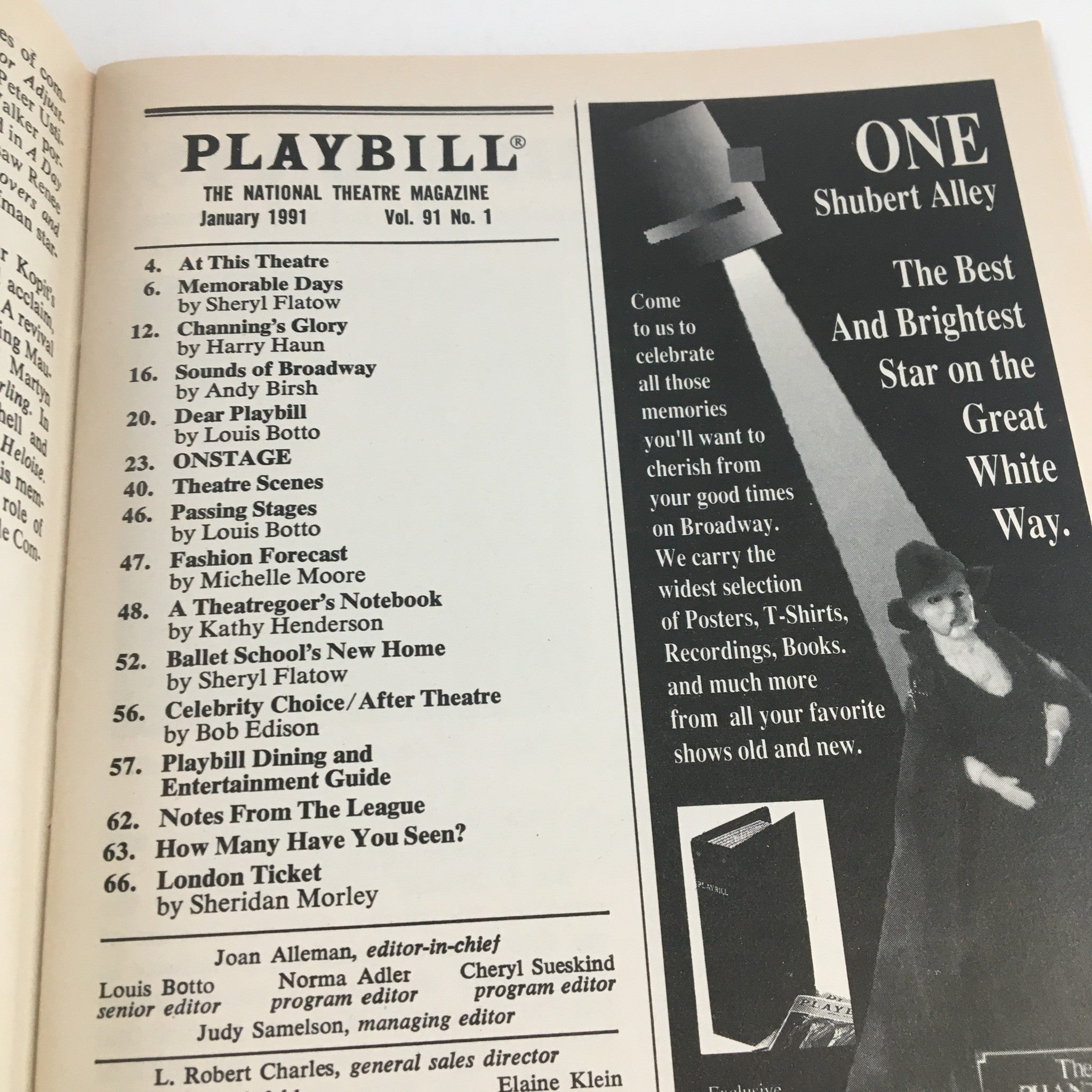 1991 Playbill Brooks Atkinson Theatre Present Nigel Hawthorne in Shadowlands