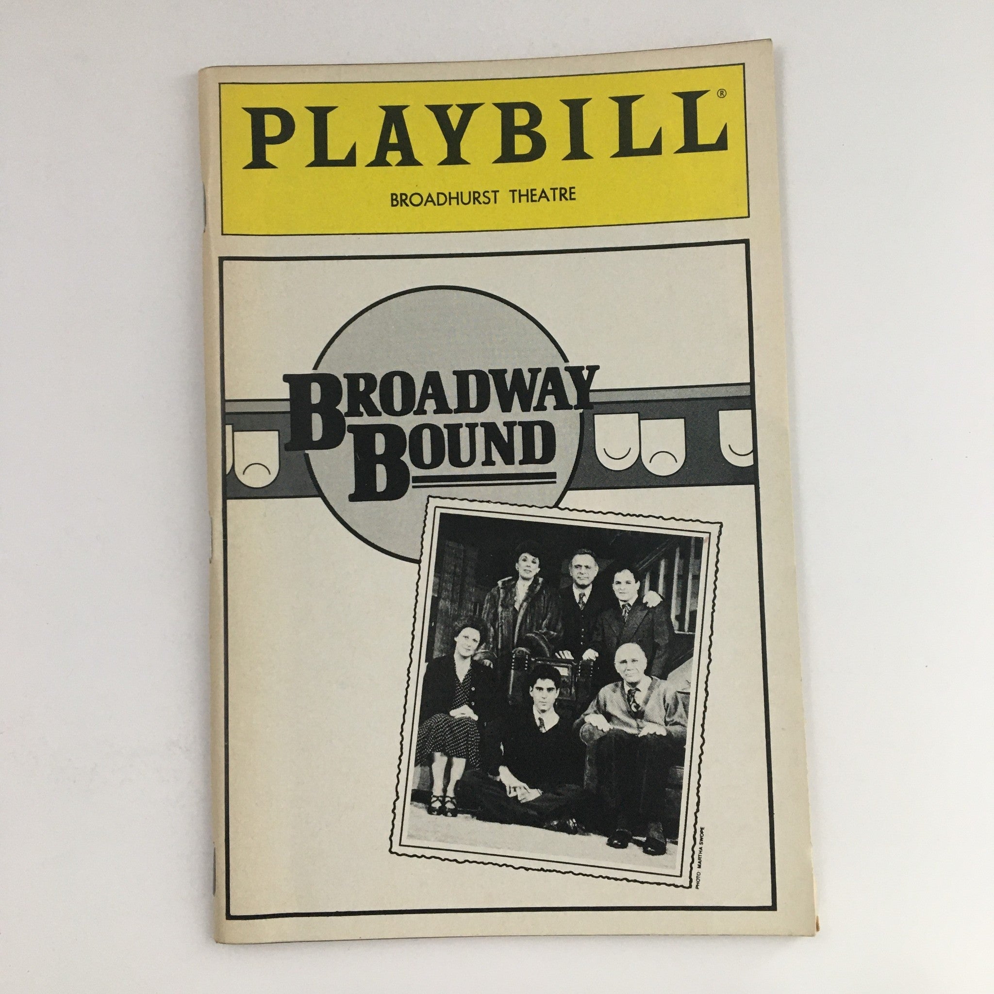 1986 Playbill Broadhurst Theatre Present Neil Simmon's Broadway Bound