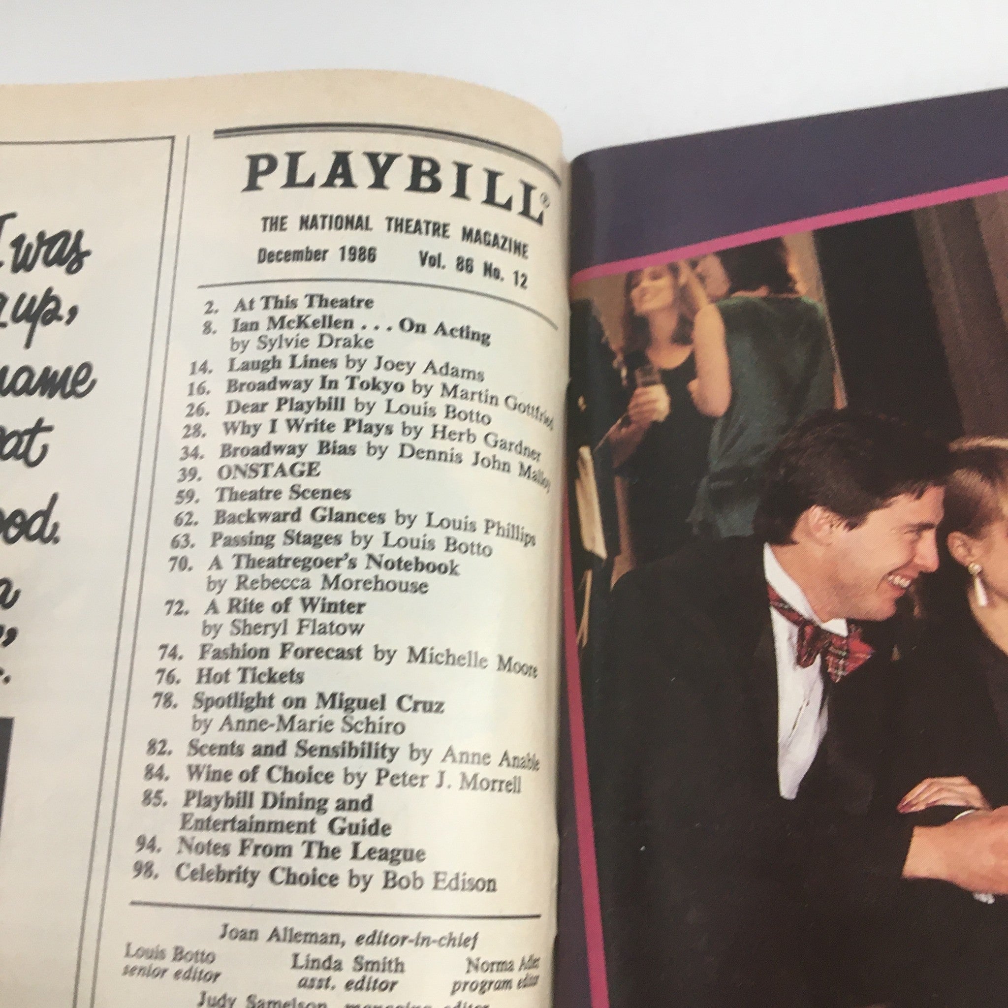 1986 Playbill Broadhurst Theatre Present Neil Simmon's Broadway Bound