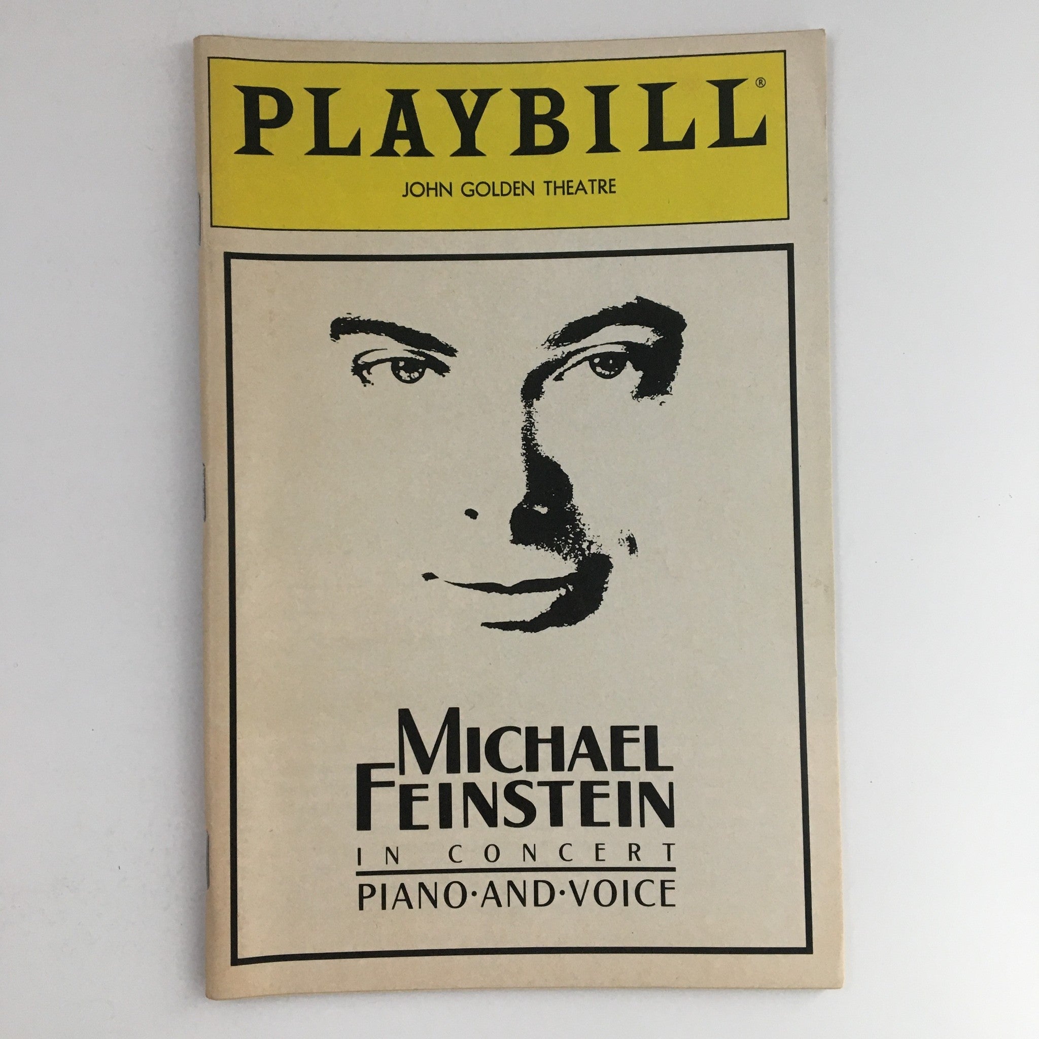 1990 Playbill John Golden Theatre Presents Michael Feinstein In Concert Piano