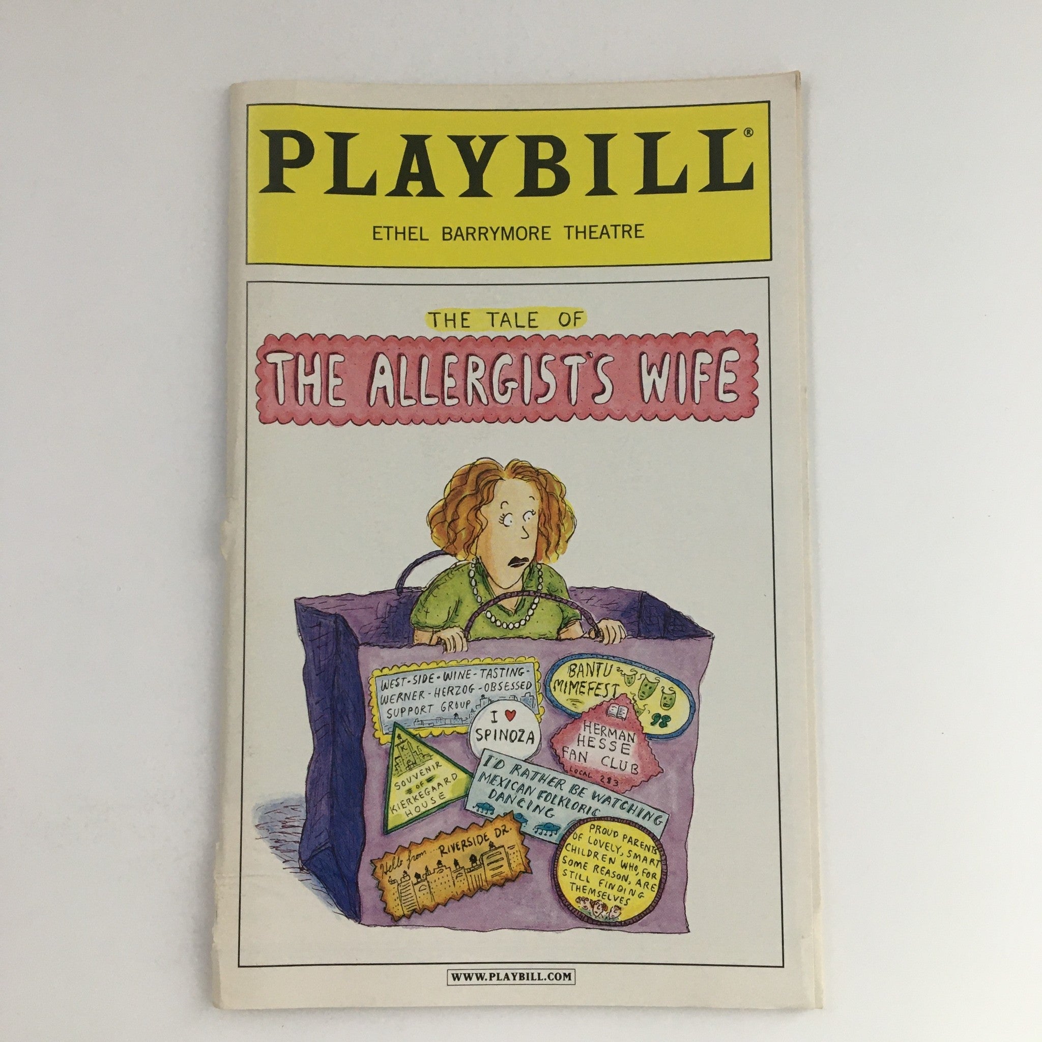 2000 Playbill Ethel Barrymore Theatre Present The Tale of The Allergist's Wife