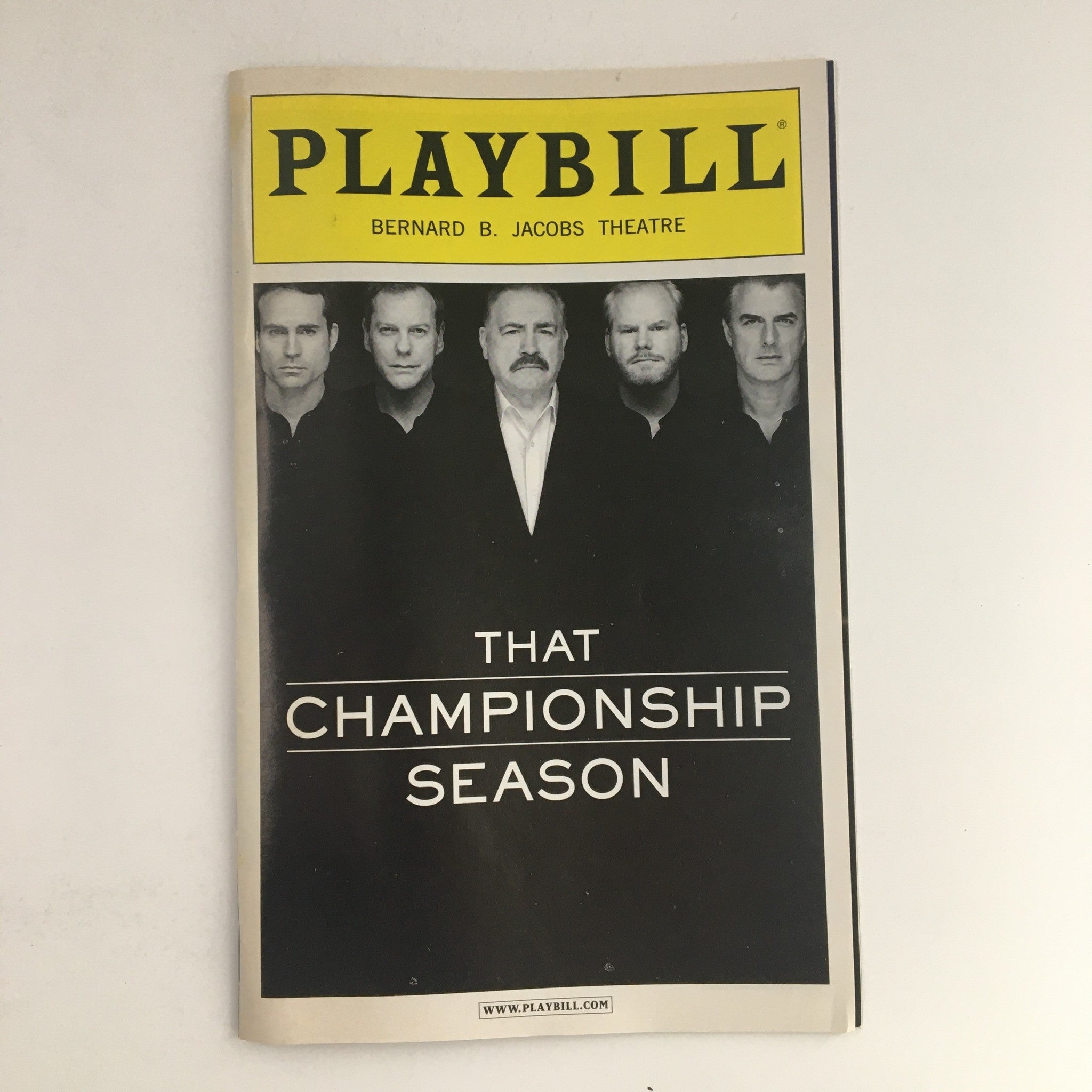 2011 Playbill Bernard B. Jacobs Theatre Present That Championship Season