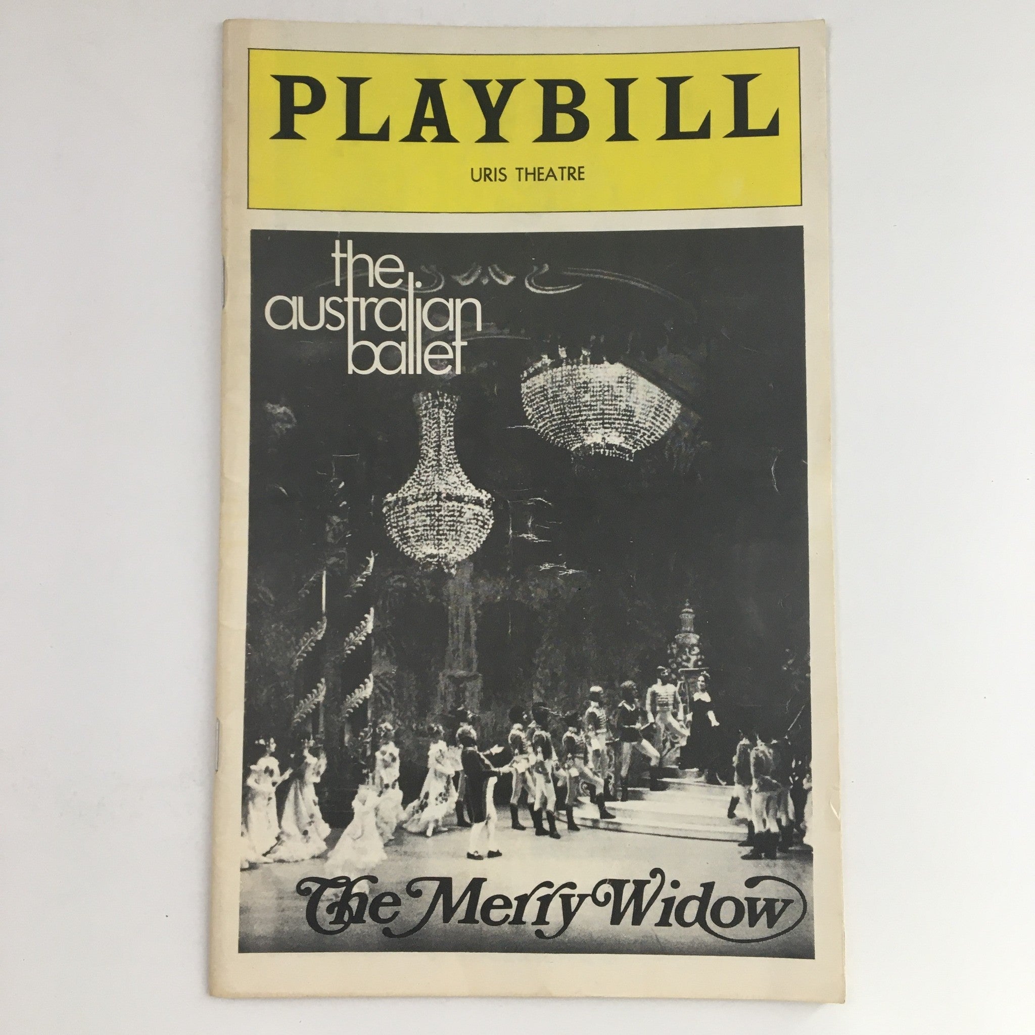 1976 Playbill Uris Theatre Present Hurok, The Australian Ballet The Merry Widow