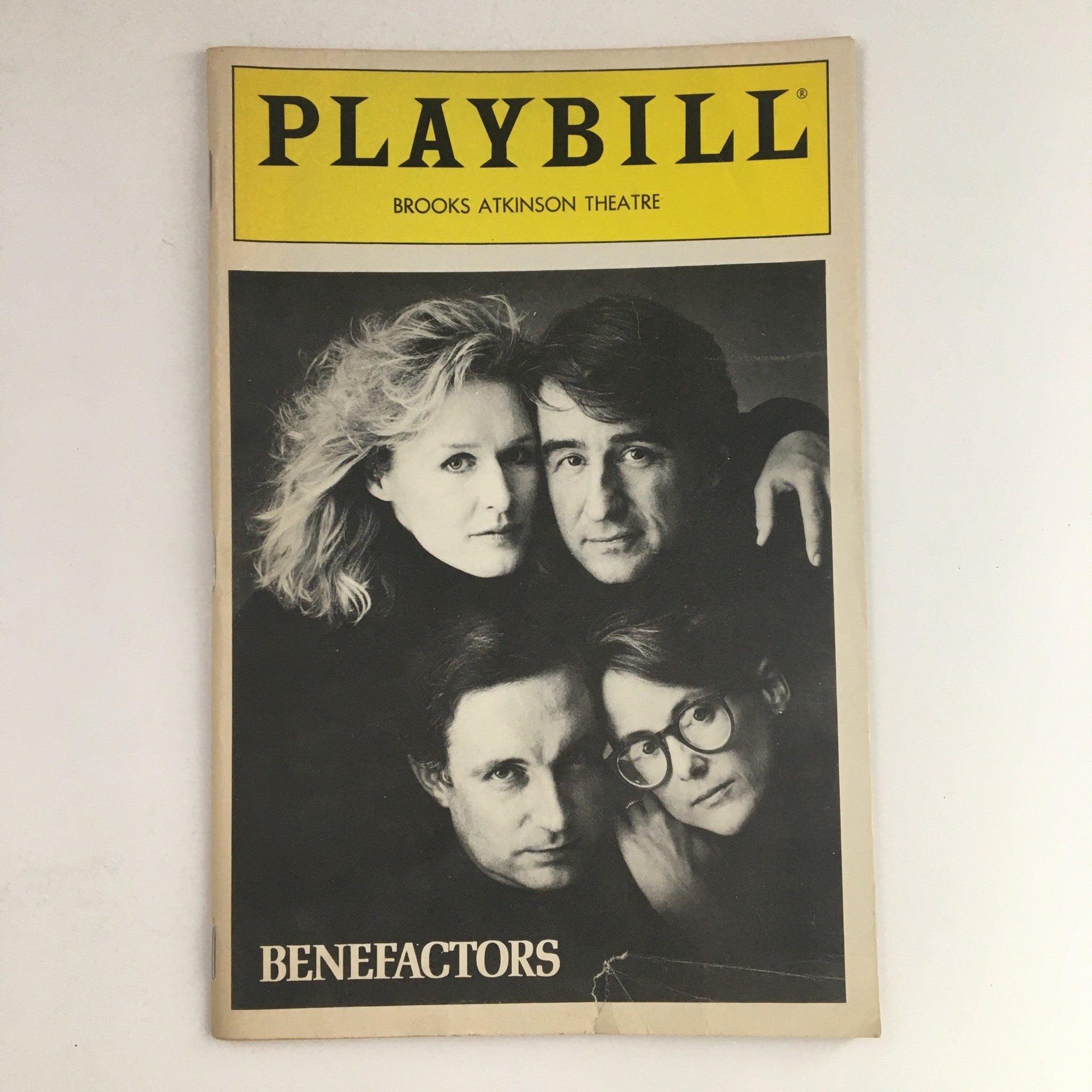 1986 Playbill Brooks Atkinson Theatre Present Robert Fryer in Benefactors