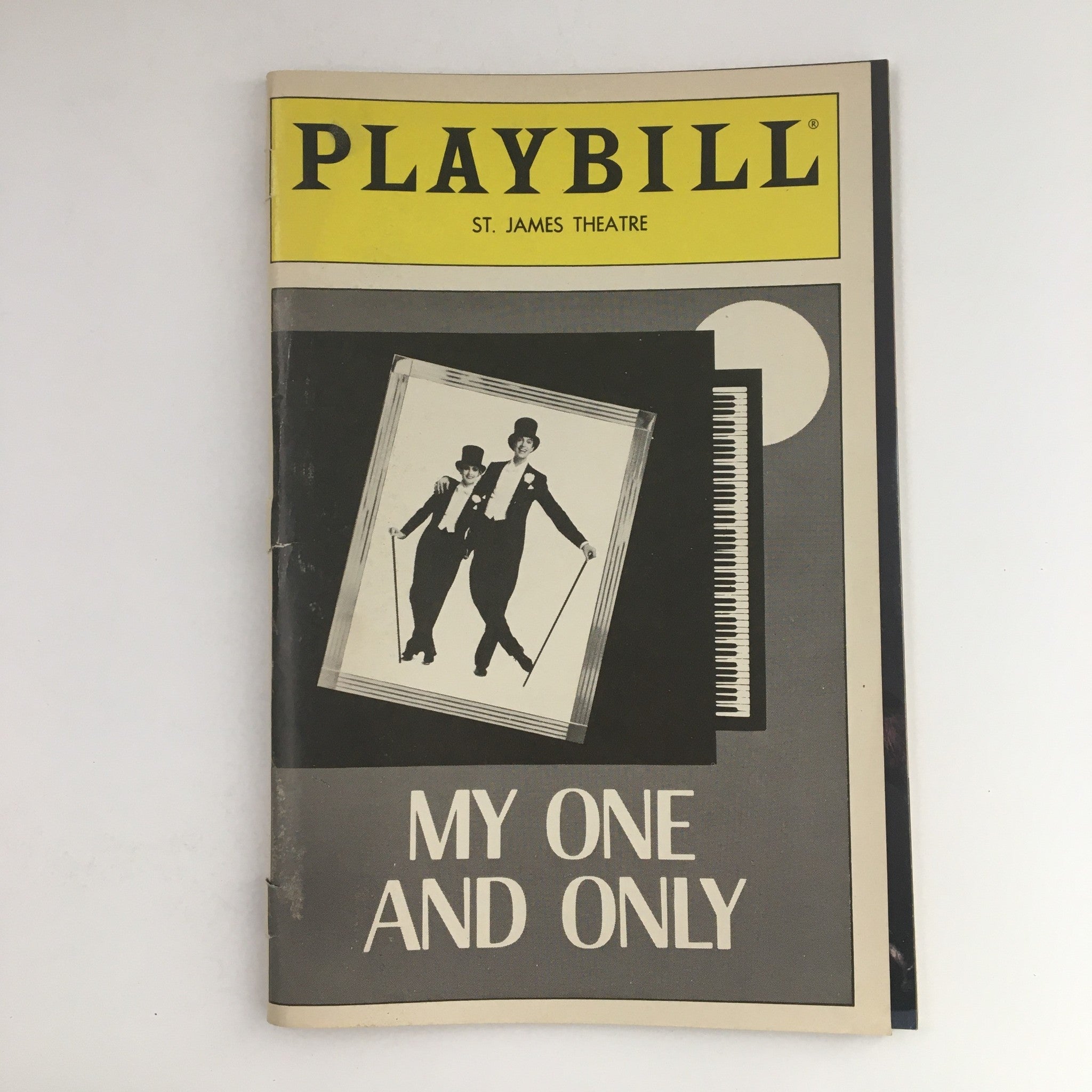 1983 Playbill St. James Theatre Presents Twiggy & Tommy Tine in My One and Only