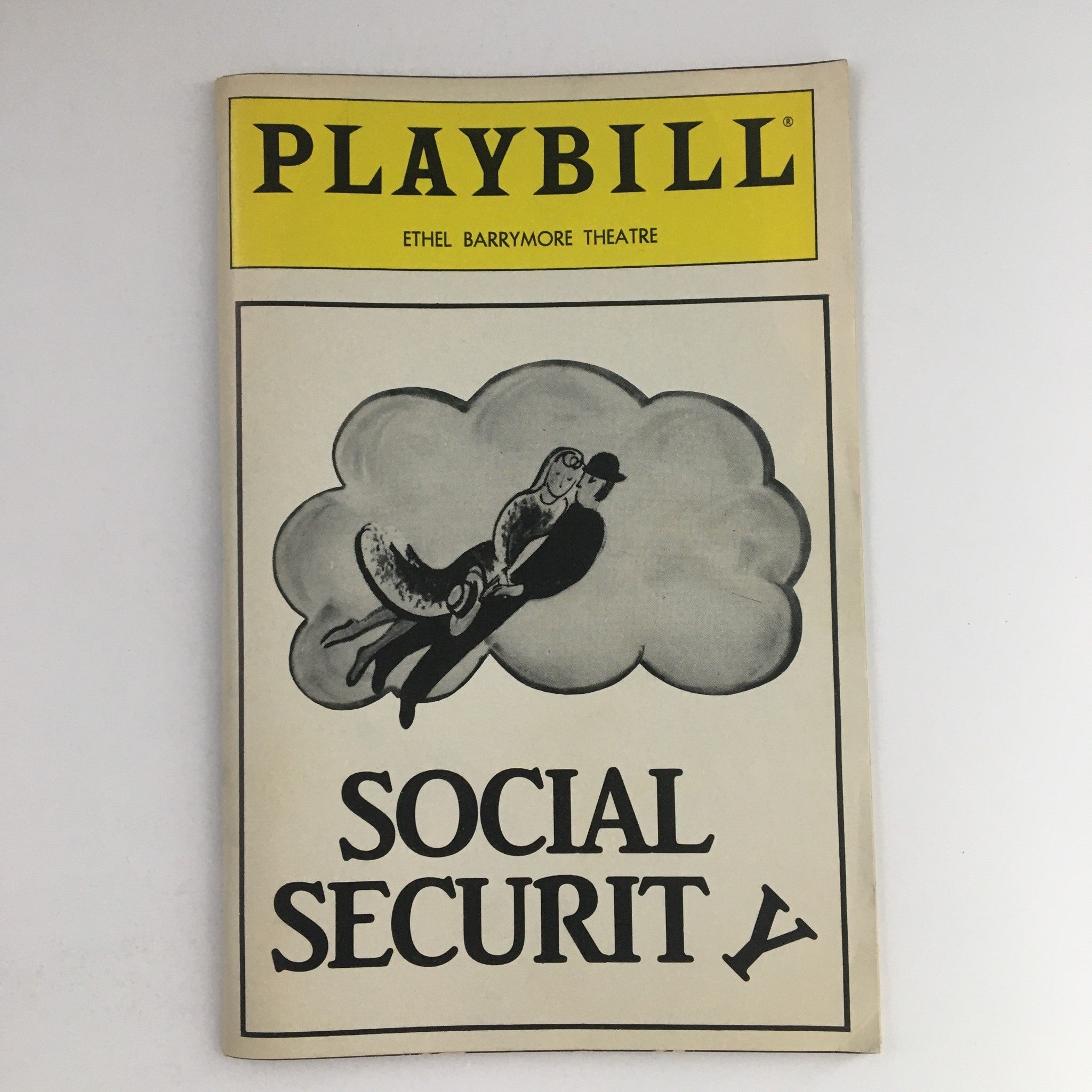 1986 Playbill Ethel Barrymore Theatre Present Marlo Thomas in Social Security