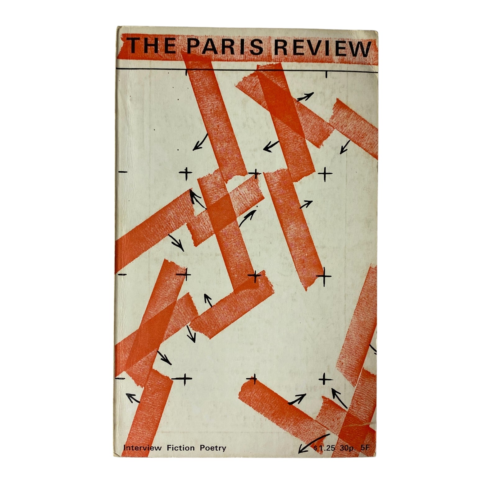 The Paris Review Magazine Summer 1971 No. 52 cover featuring bold red stripes and abstract design.