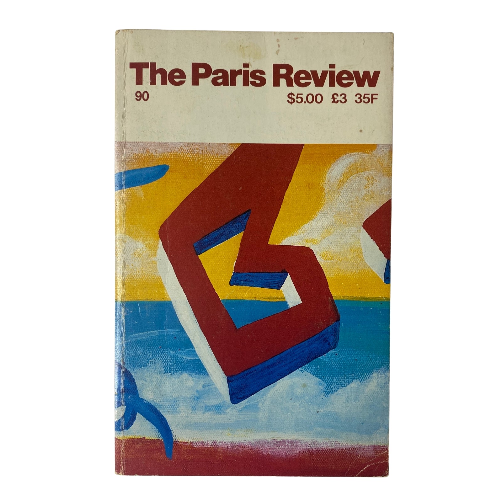 Cover of The Paris Review Magazine Winter 1983 No. 90 featuring colorful artwork and bold title text.