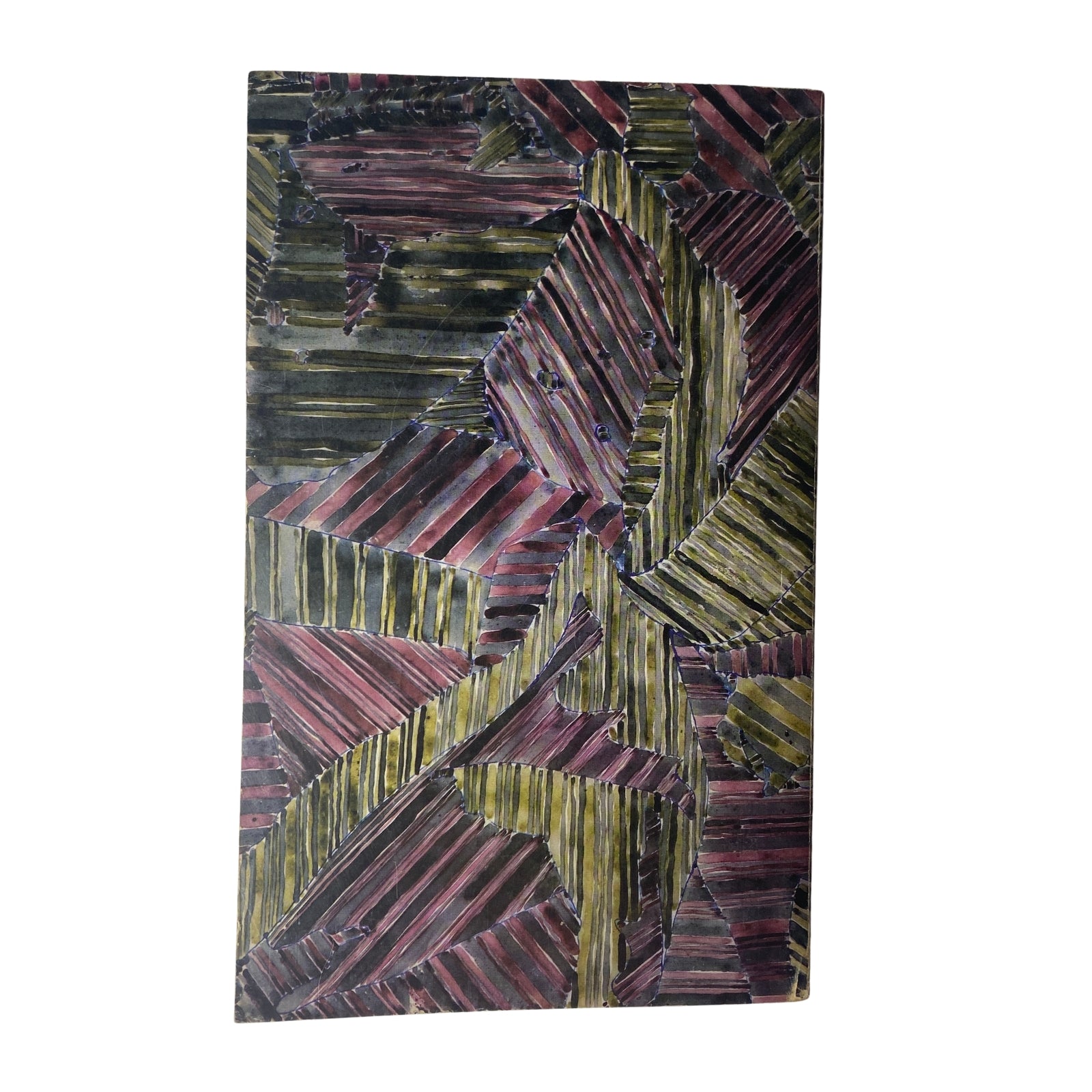 Back cover of The Paris Review Magazine Fall 1984 No. 93 Julio Cortázar, showcasing colorful abstract artwork, adding to the magazine's artistic theme.