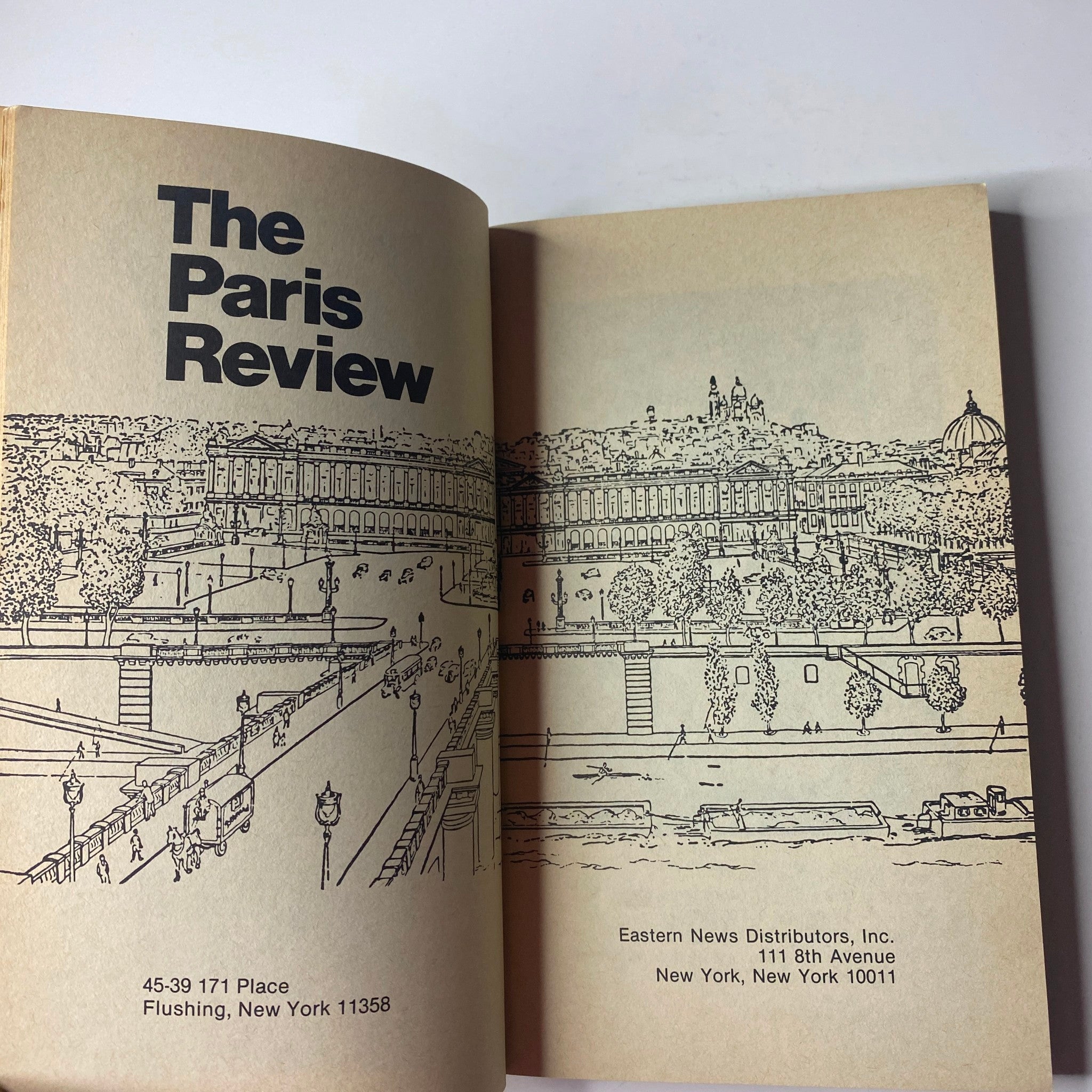 Interior page of The Paris Review Magazine Winter 1984, No. 94, showing a detailed illustration and editorial information.