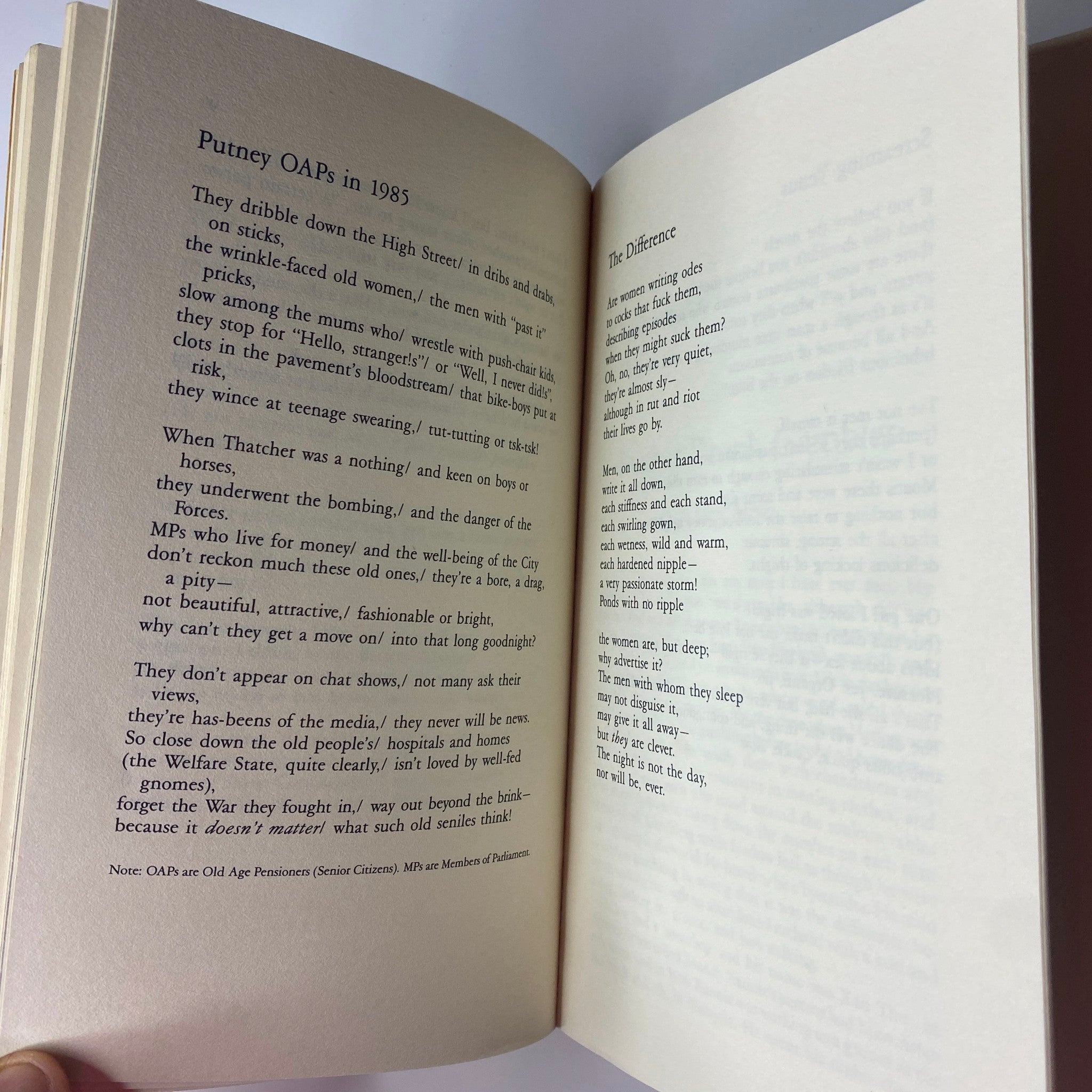 Poetry page from The Paris Review Magazine Spring 1986 No. 99 featuring literary work relevant to the issue.
