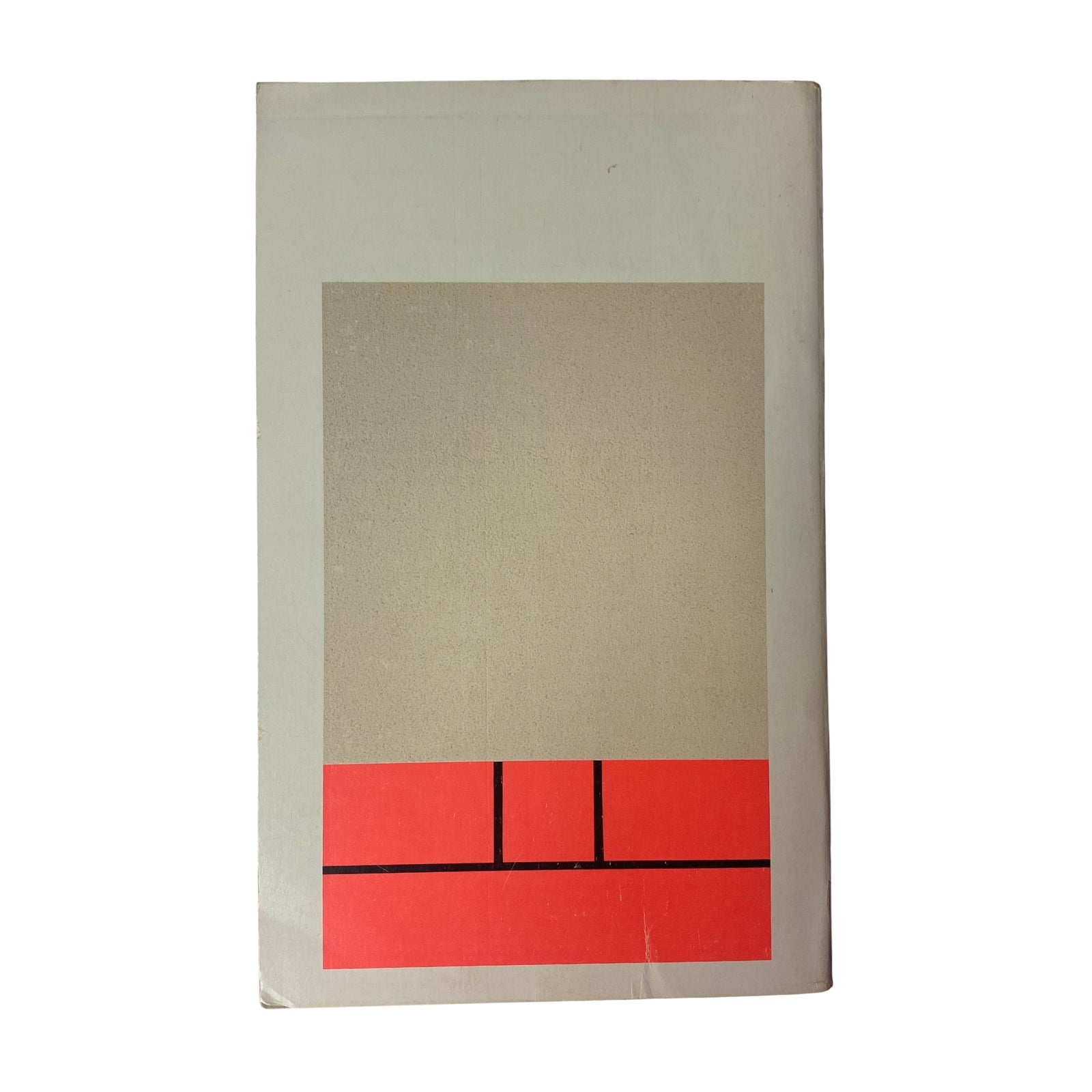 The back cover of The Paris Review Magazine Summer 1991 No. 119 with minimalist design featuring a beige and red artwork, presenting contemporary visual art.