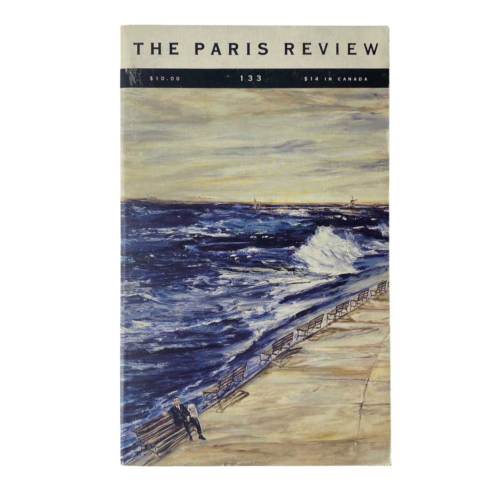 Cover of The Paris Review Magazine Winter 1994-1995 No. 133 featuring a coastal painting, highlighting Chinua Achebe's interview.
