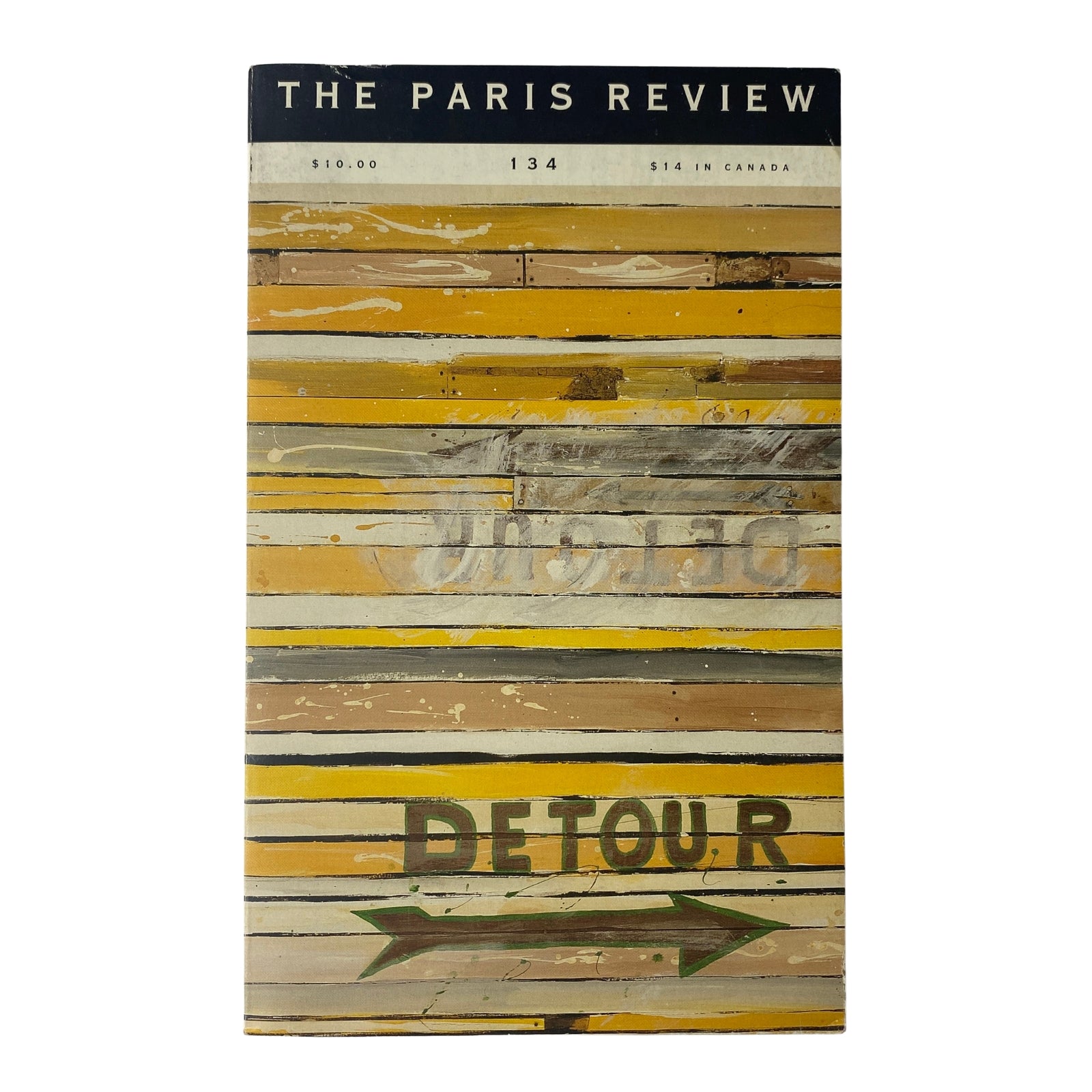 Cover of The Paris Review Magazine Spring 1995 No. 134 featuring a colorful striped design and the title prominently displayed.