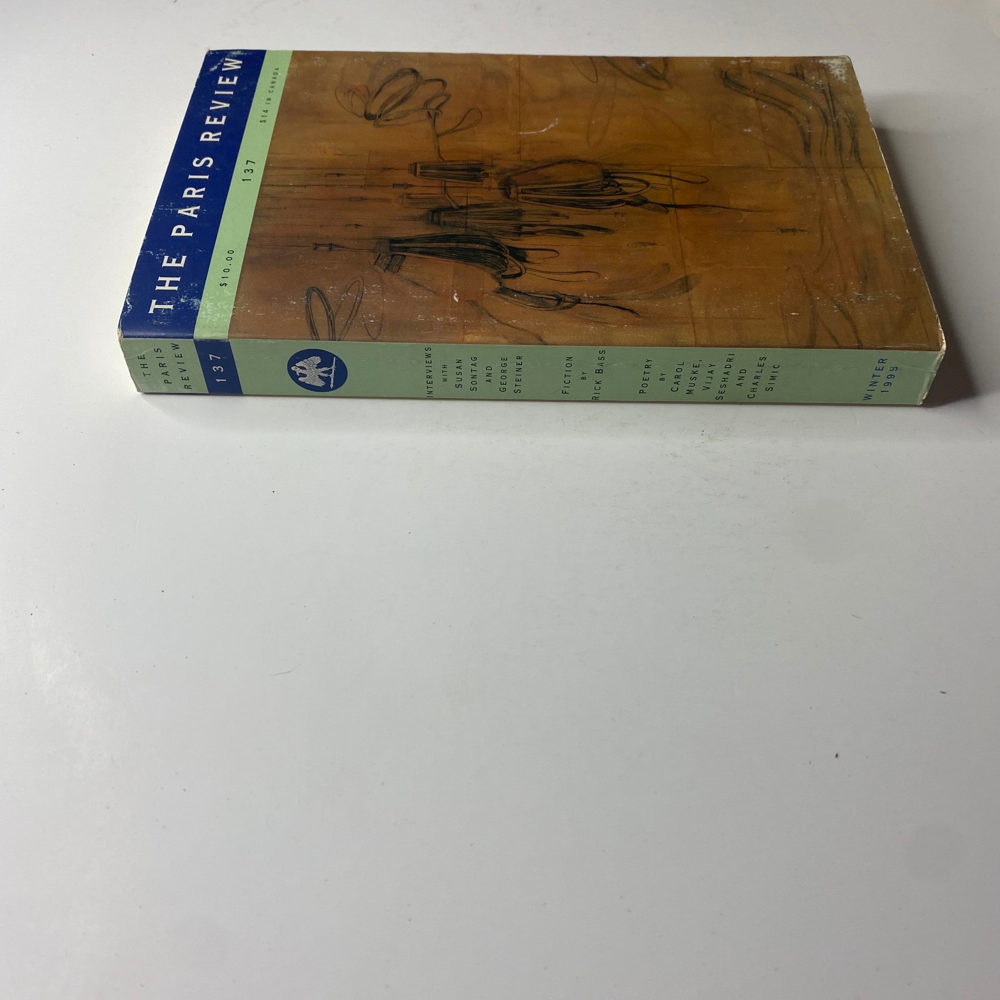 Cover of The Paris Review Magazine Winter 1995 No. 137 showcasing artistic design and title prominently displayed.
