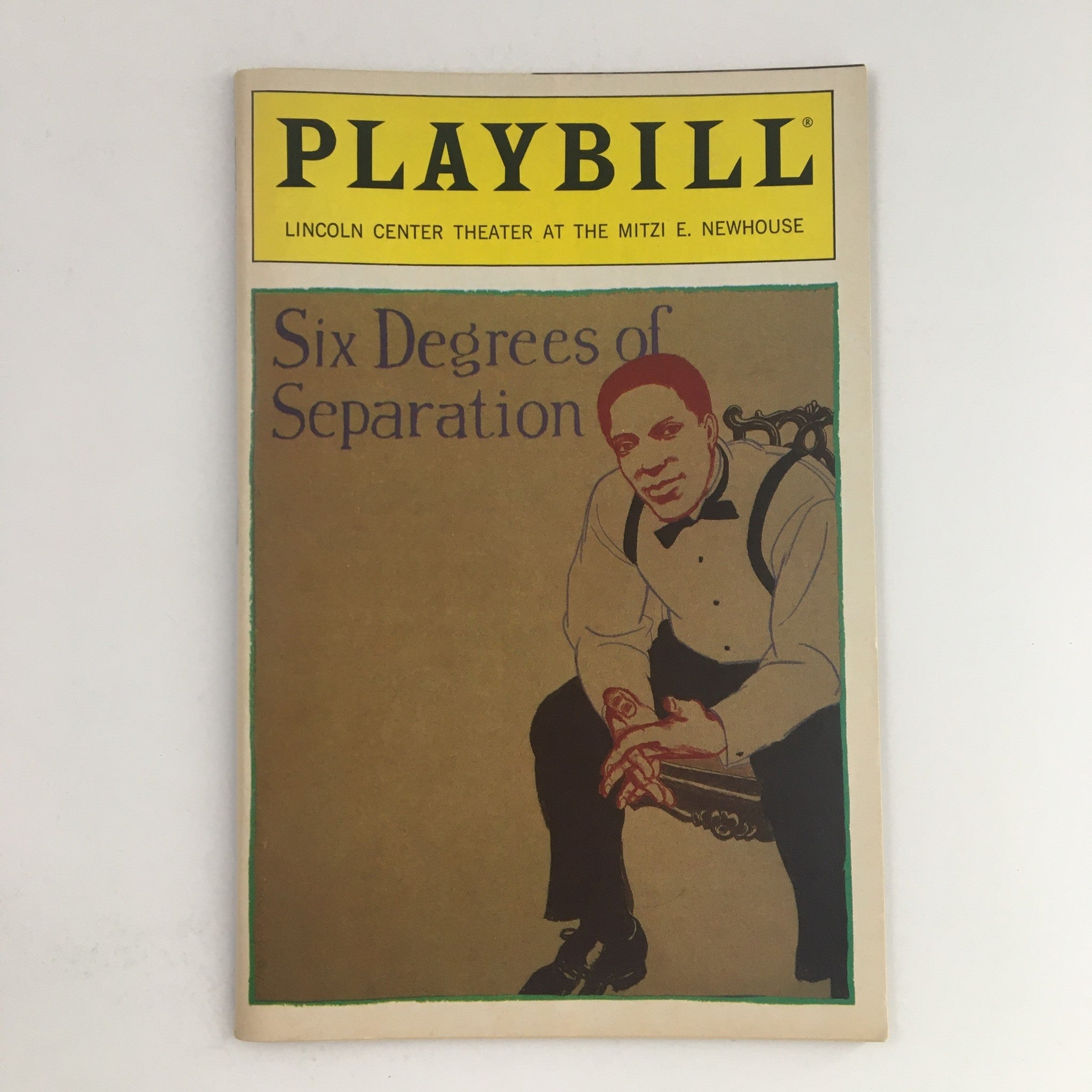 1990 Playbill Lincoln Center Theater Presents Six Degrees of Separation by Guare