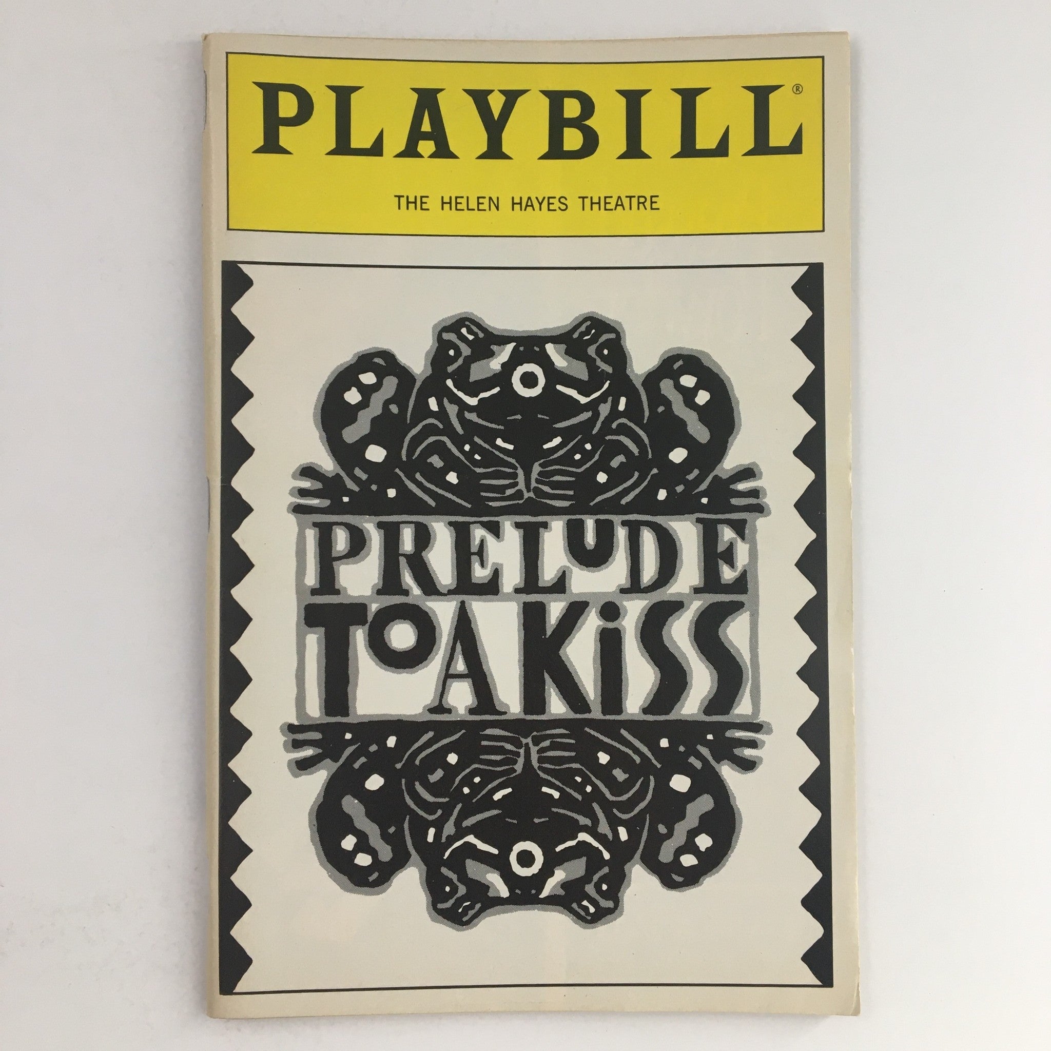 1990 Playbill The Helen Hayes Theatre Present Prelude To A Kiss by Craig Lucas