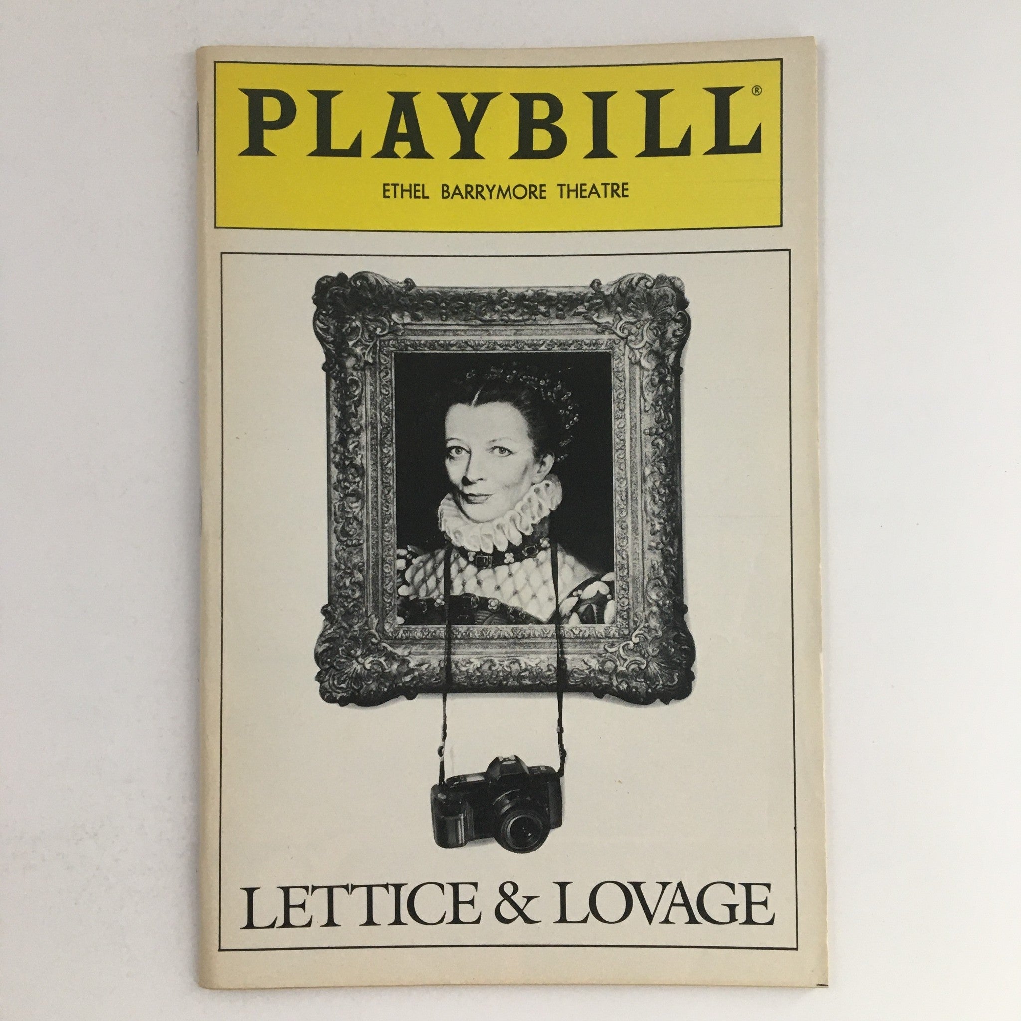 1990 Playbill Ethel Barrymore Theatre Present Maggie Smith in Lettice & Lovage