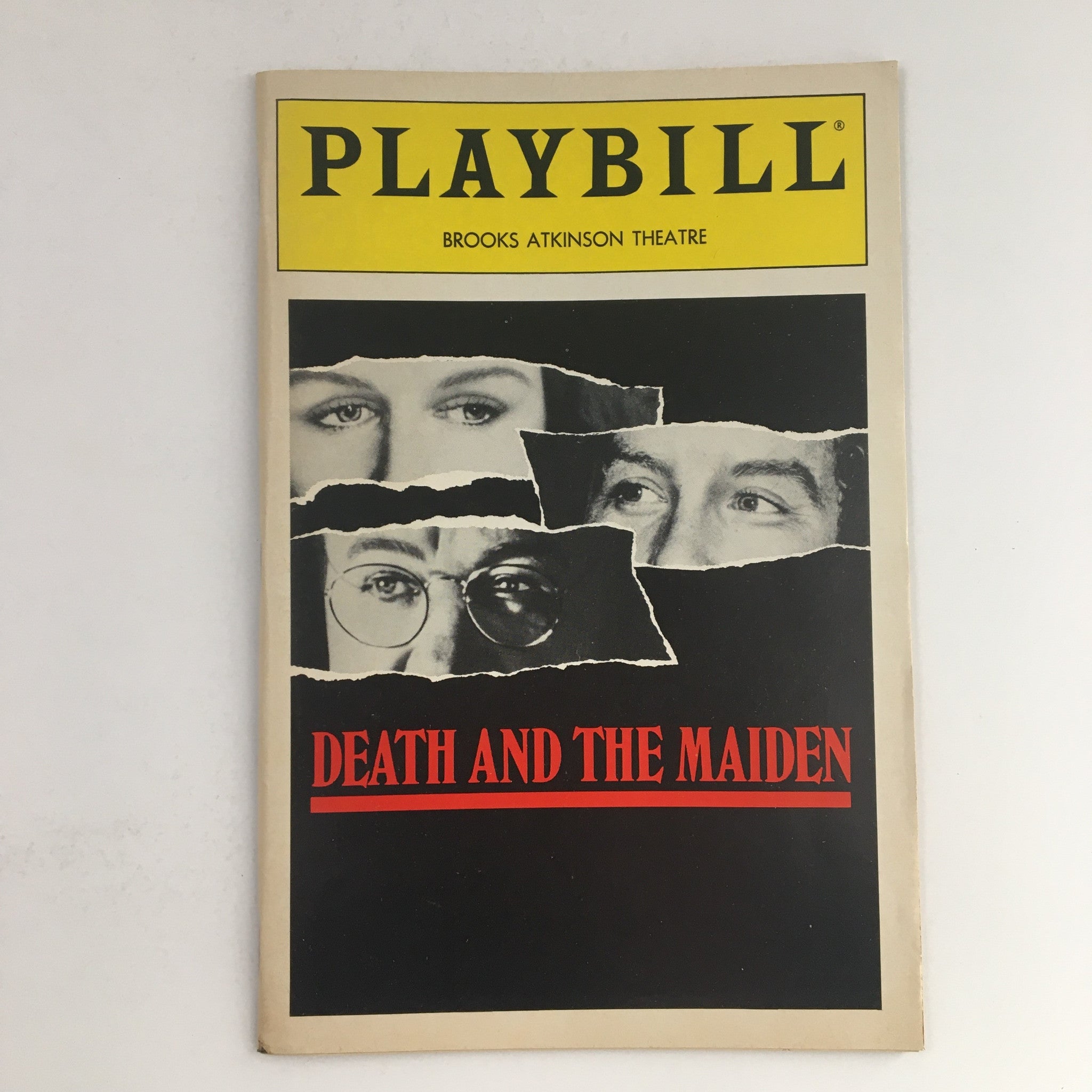 1992 Playbill Brooks Atkinson Theatre Present R. Deyfuss in Death and The Maiden