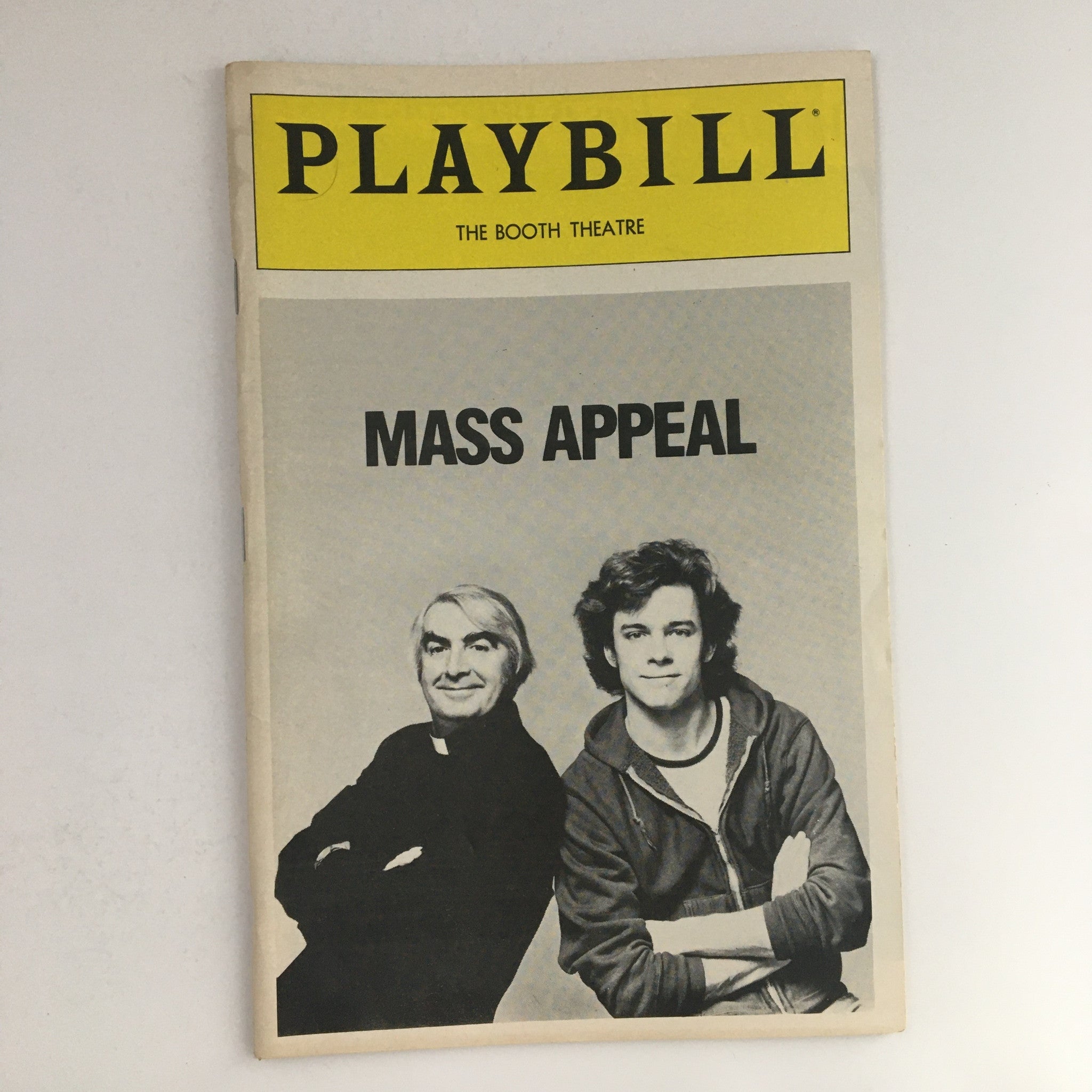 1982 Playbill The Booth Theatre Present Milo O'Shea in Mass Appeal by Bill Davis