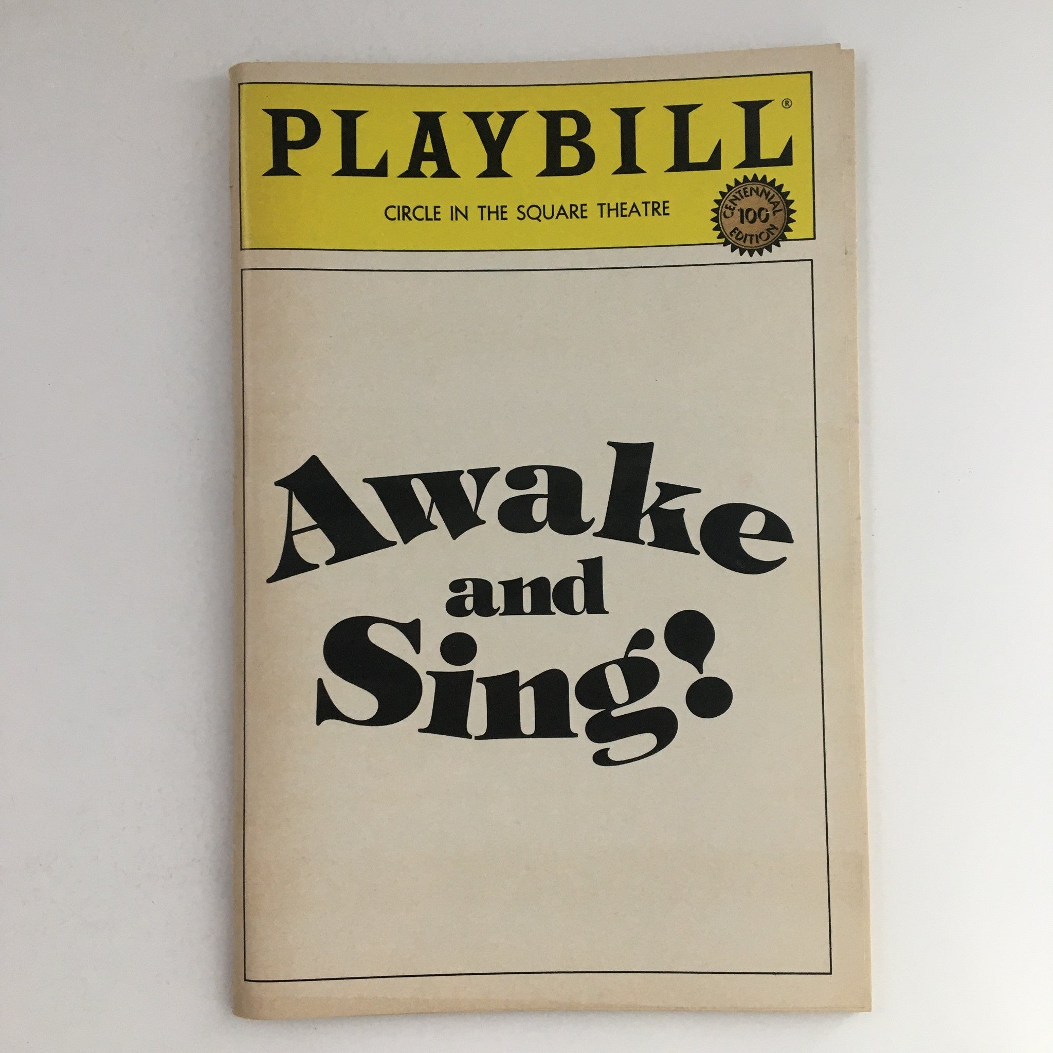 1984 Playbill Circle In The Square Theatre Present Clifford Odet Awake and Sing