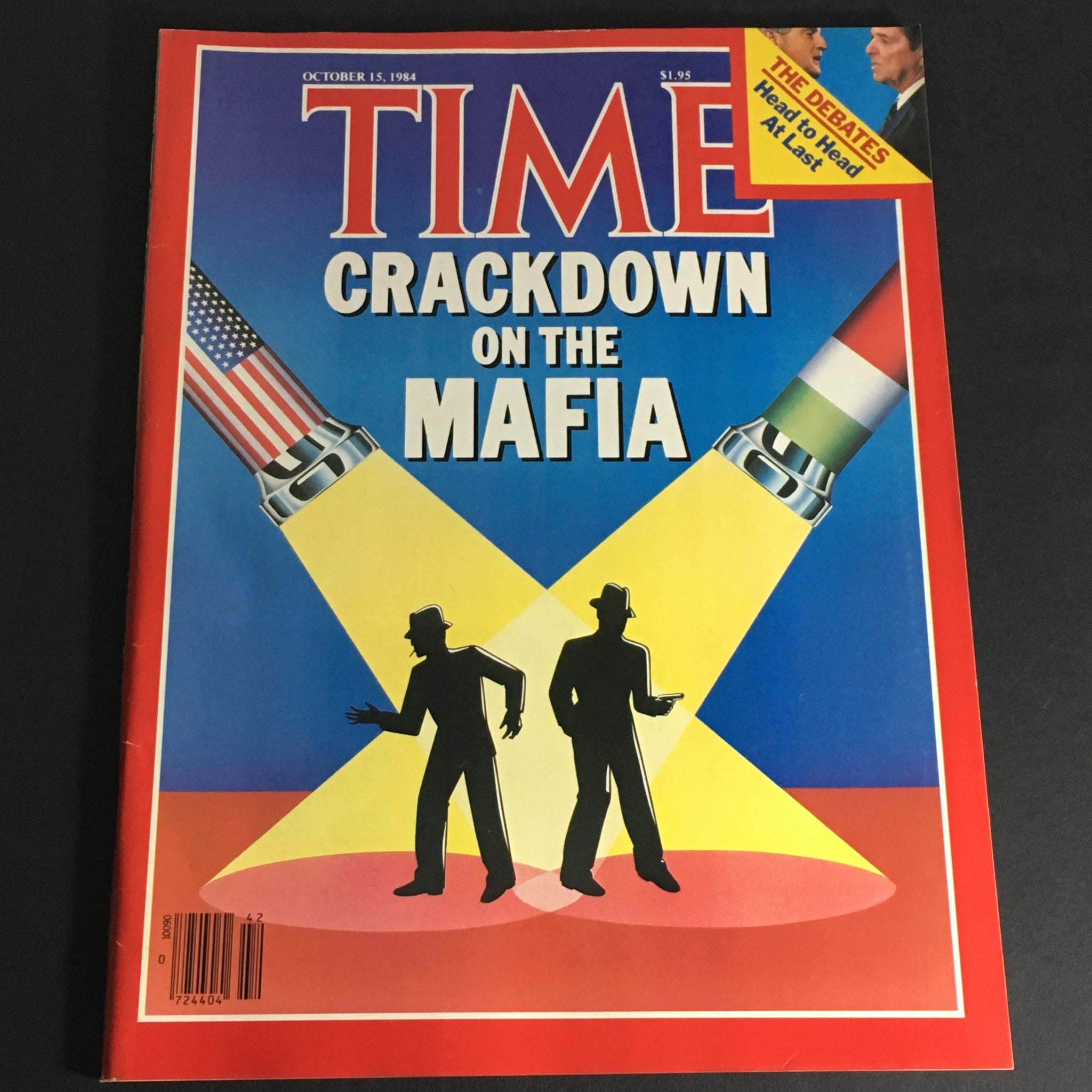 VTG Time Magazine October 15 1984 - Crackdown on Mafia / Ronald Reagan Debates