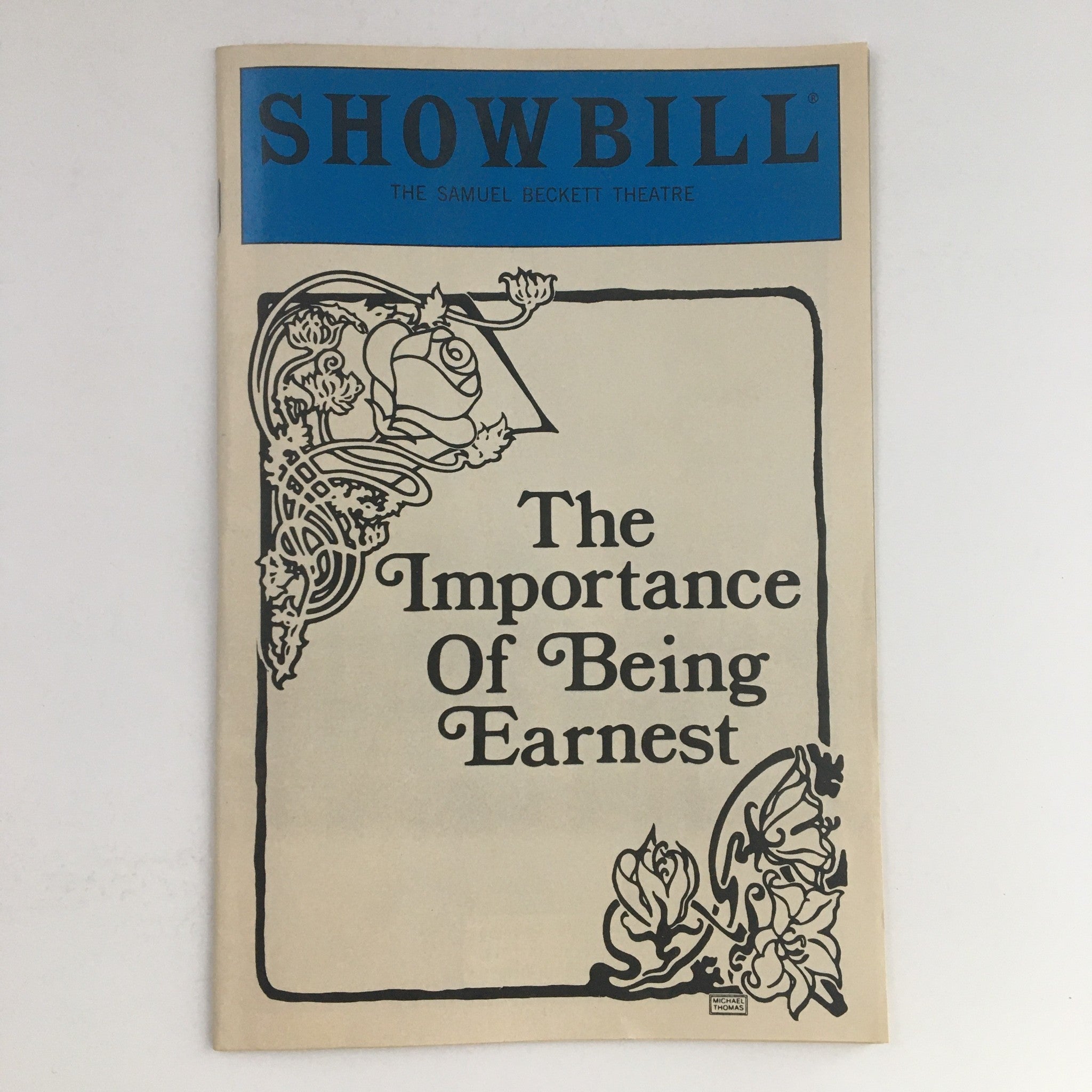 1985 Playbill The Samuel Beckett Theatre Present The Importance Of Being Earnest