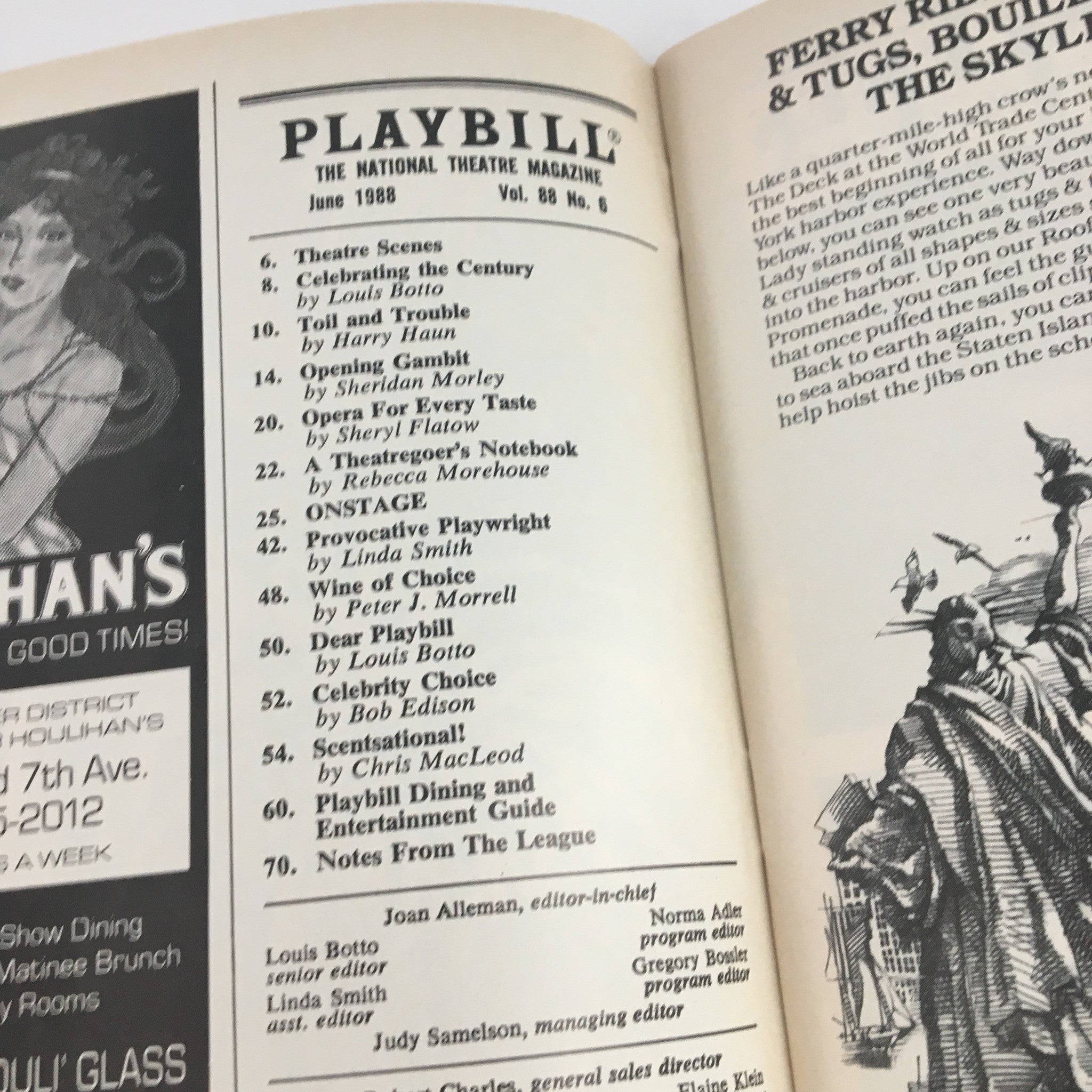 1988 Playbill Circle In The Square Present Oil City Symphony by Larry Forde