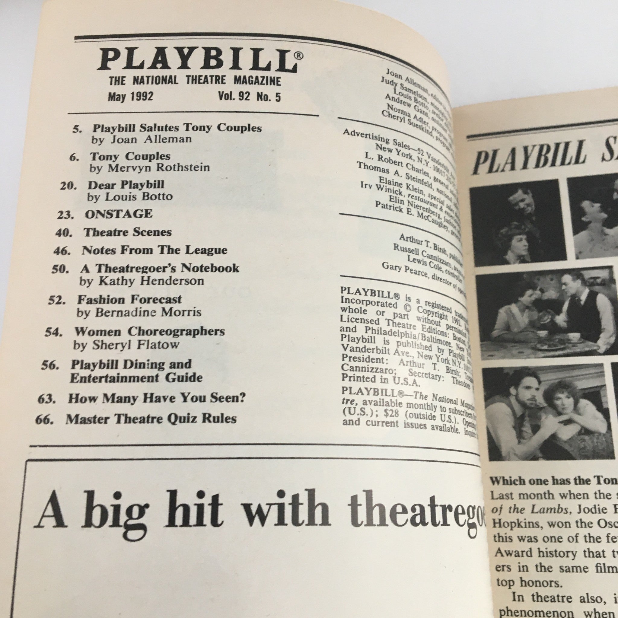 1992 Playbill Neil Simon Theater Presents Alan Alda in Neil Simon's Jake's Women