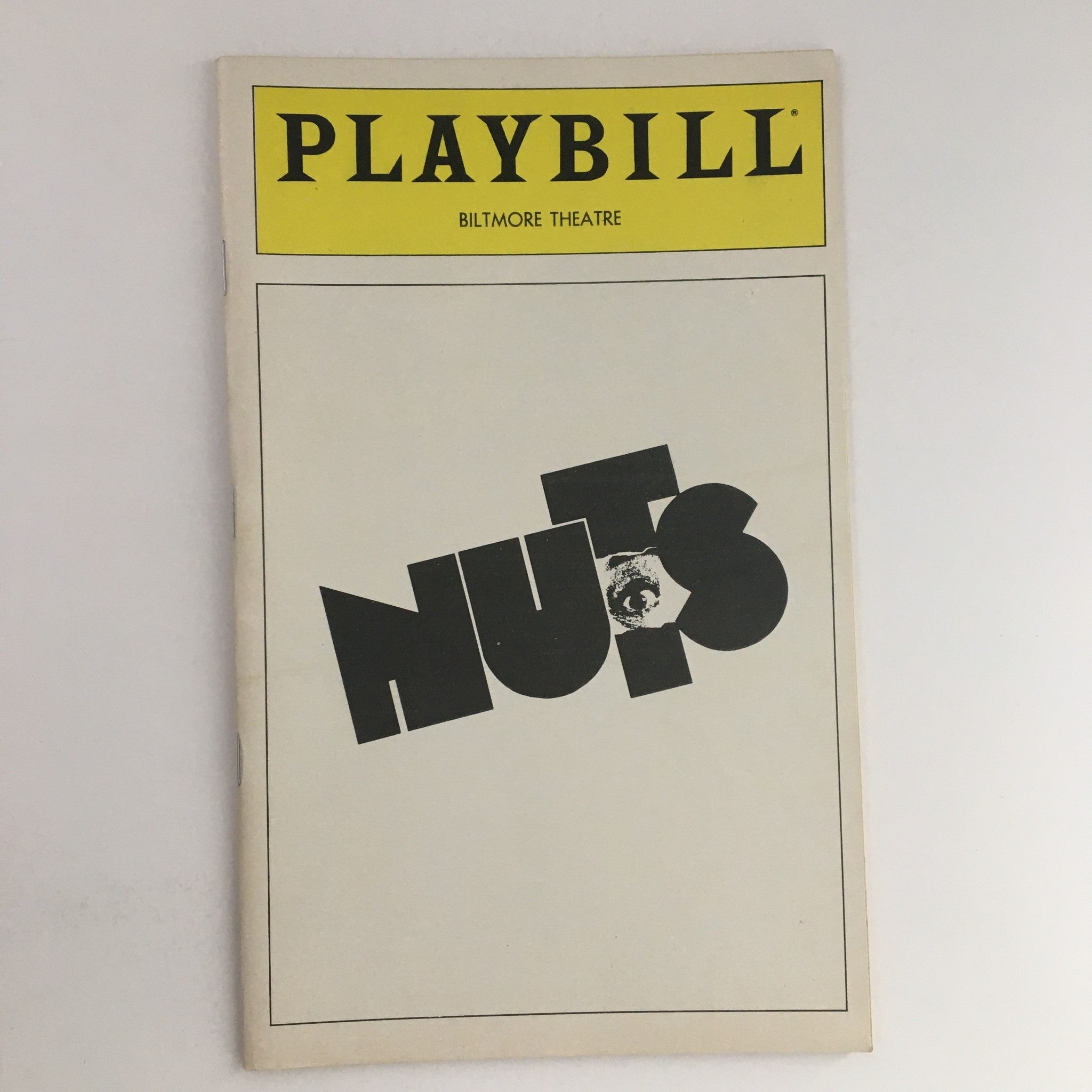 1980 Playbill Biltmore Theatre Tom Topor Presents Nuts by Stephen Zuckerman