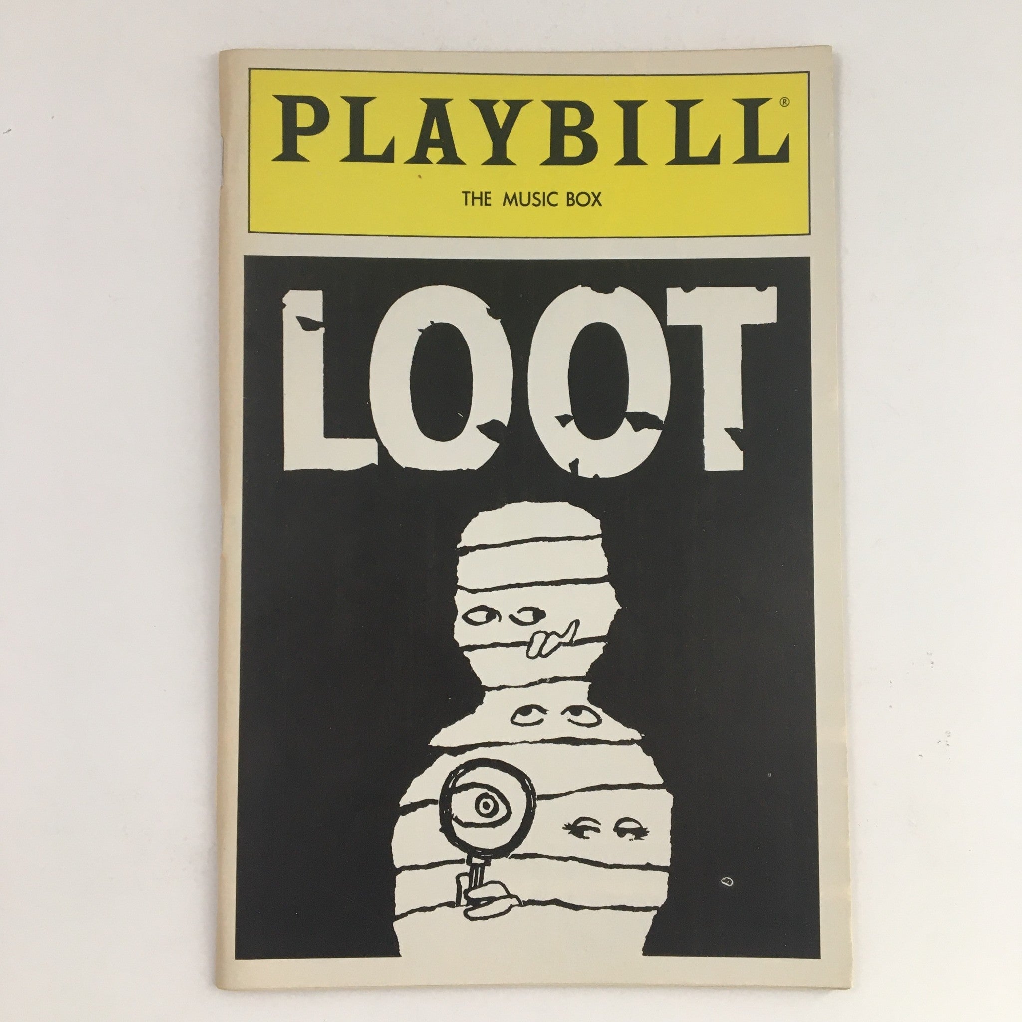 1986 Playbill The Music Box Present Loot by Joe Orton Directed by John Tillinger