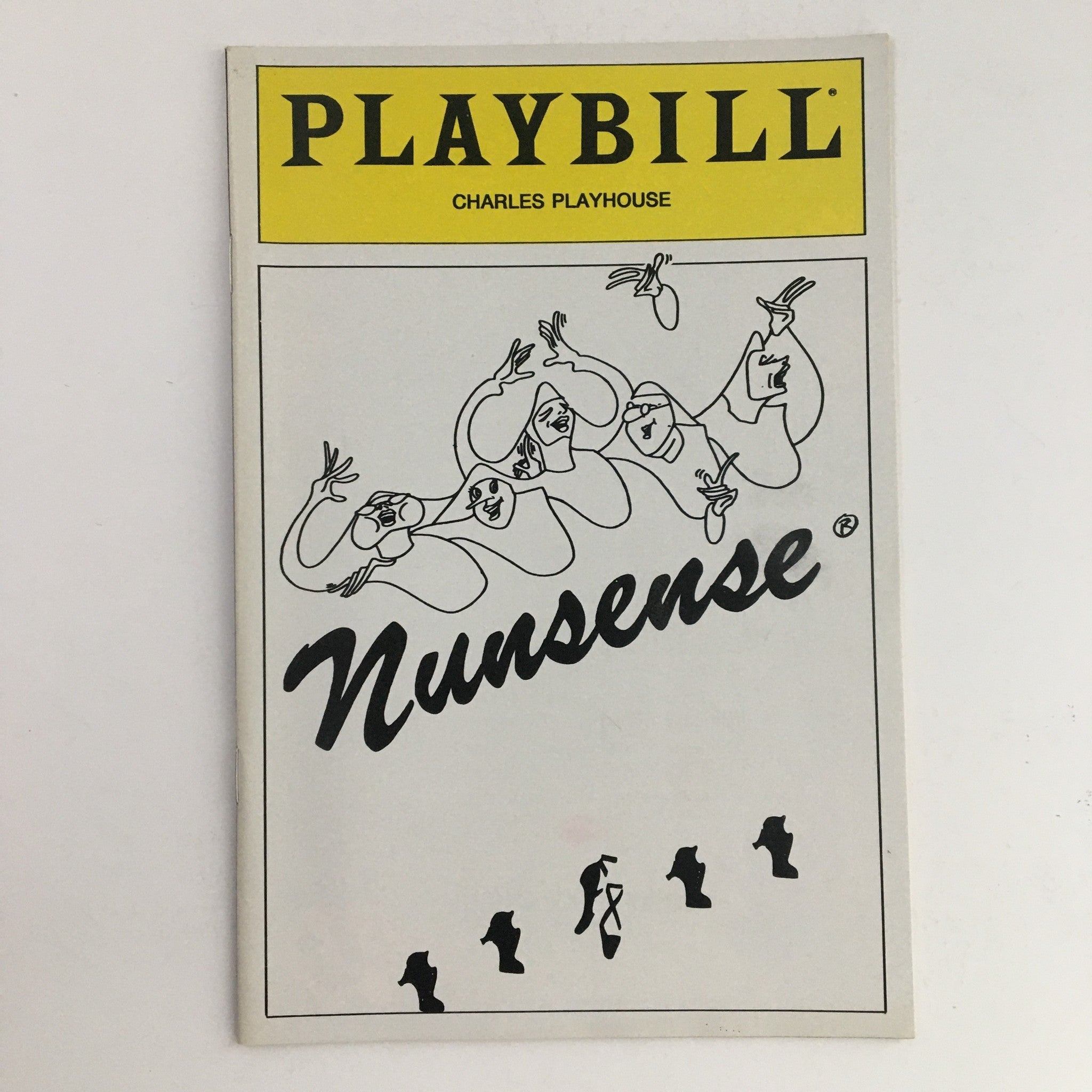 1990 Playbill Charles Playhouse Mickey Easterling Present Nunsense by Dan Goggin