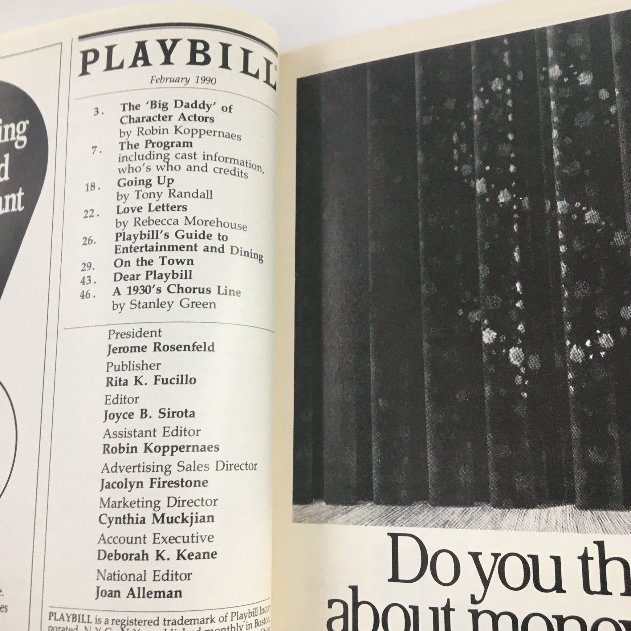 1990 Playbill Charles Playhouse Mickey Easterling Present Nunsense by Dan Goggin