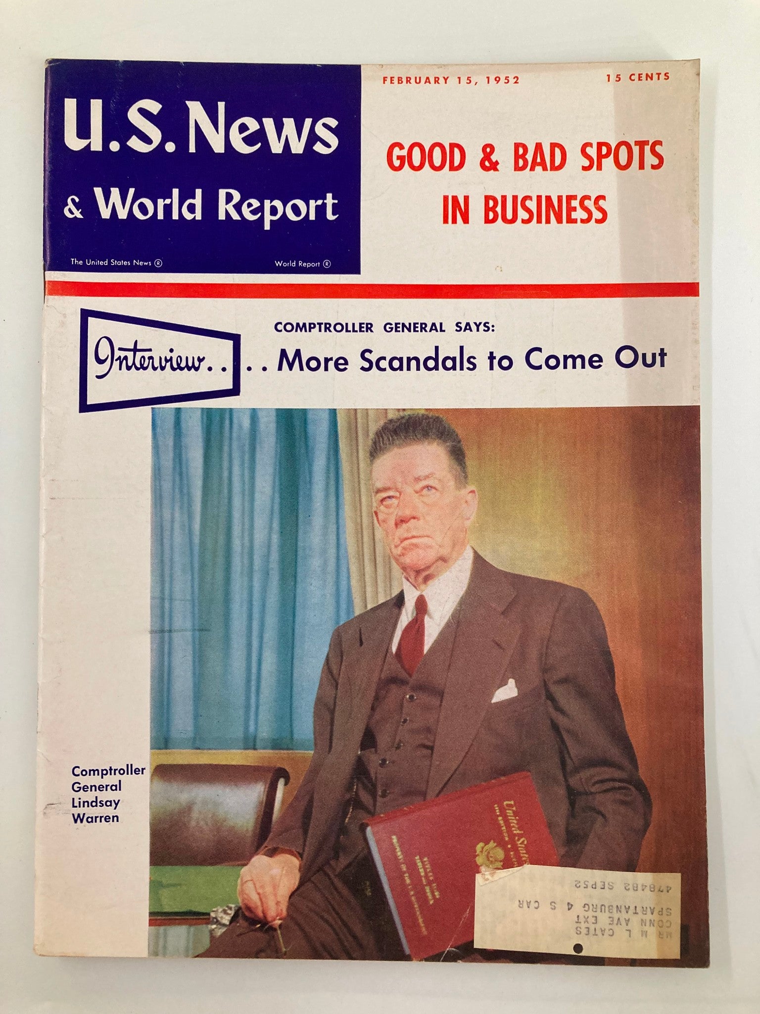 US News & World Report Magazine February 15 1952 Good & Bad Spots in Business