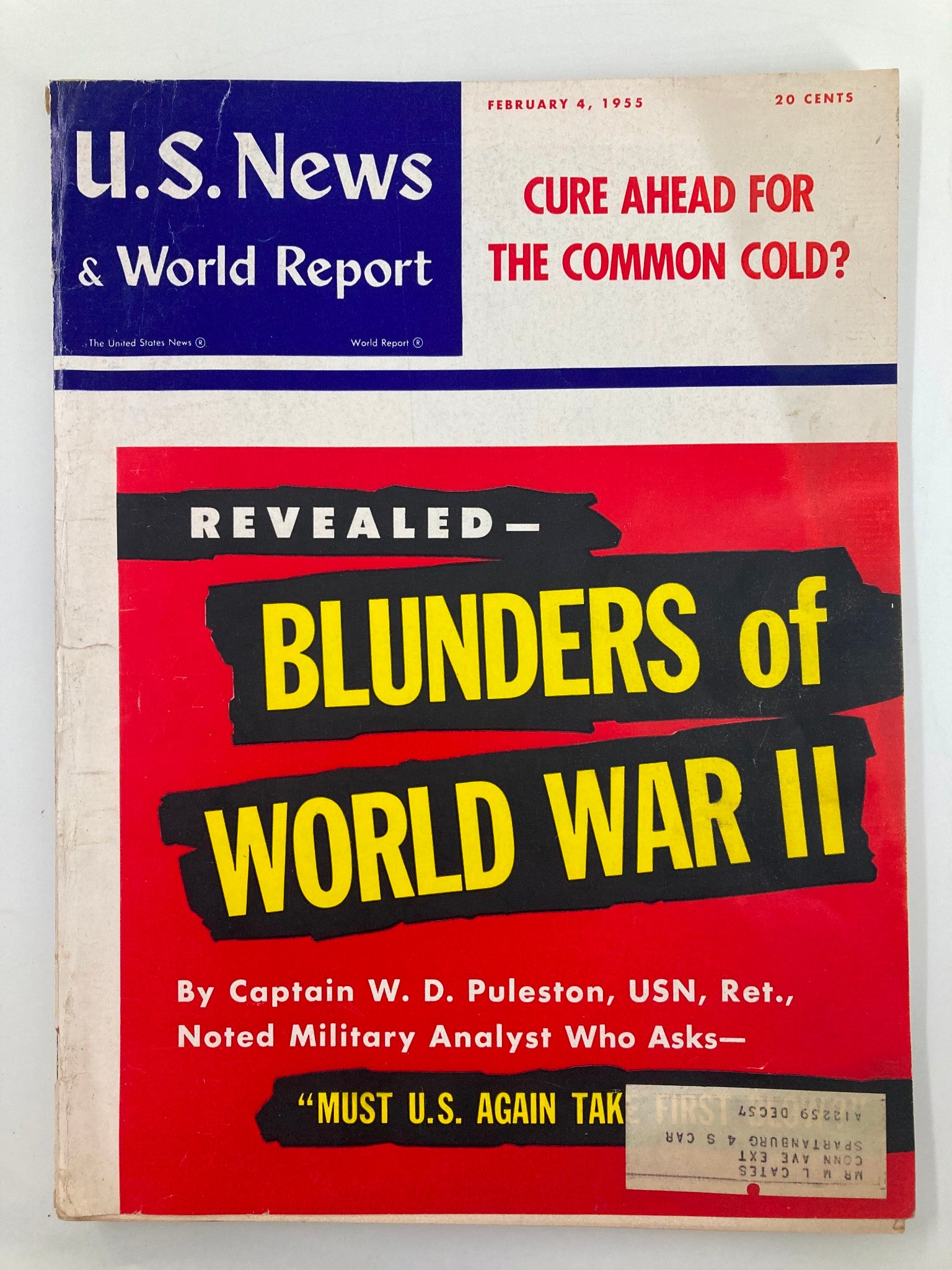 US News & World Report Magazine February 4 1955 Revealed Blunders of World War 2