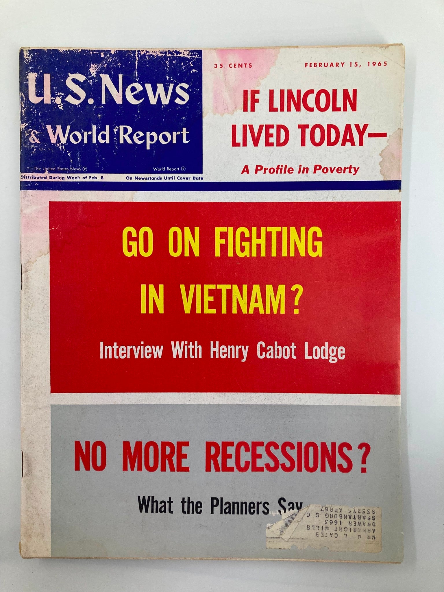 US News & World Report Magazine February 15 1965 Go On Fighting in Vietnam?