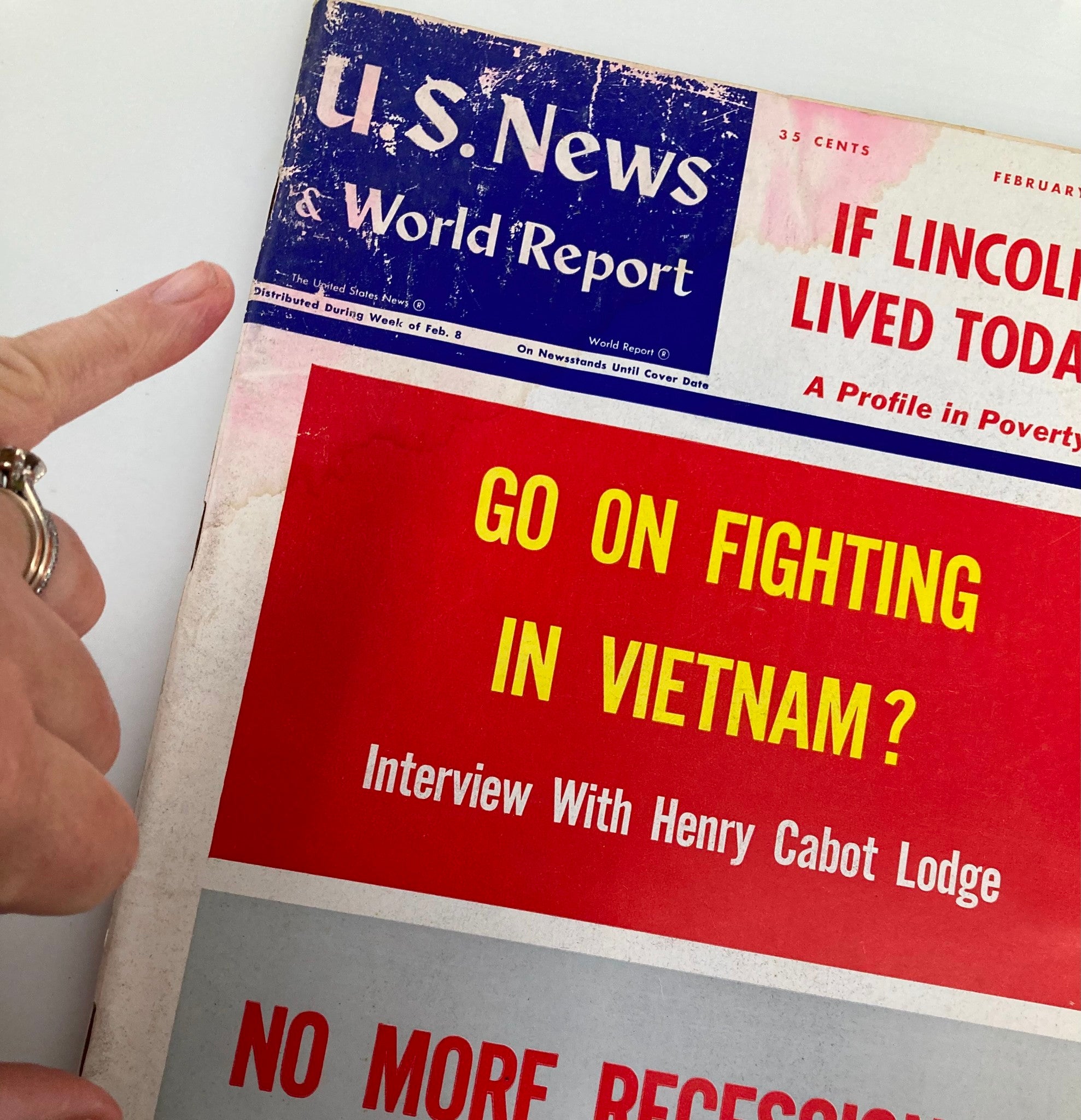 US News & World Report Magazine February 15 1965 Go On Fighting in Vietnam?