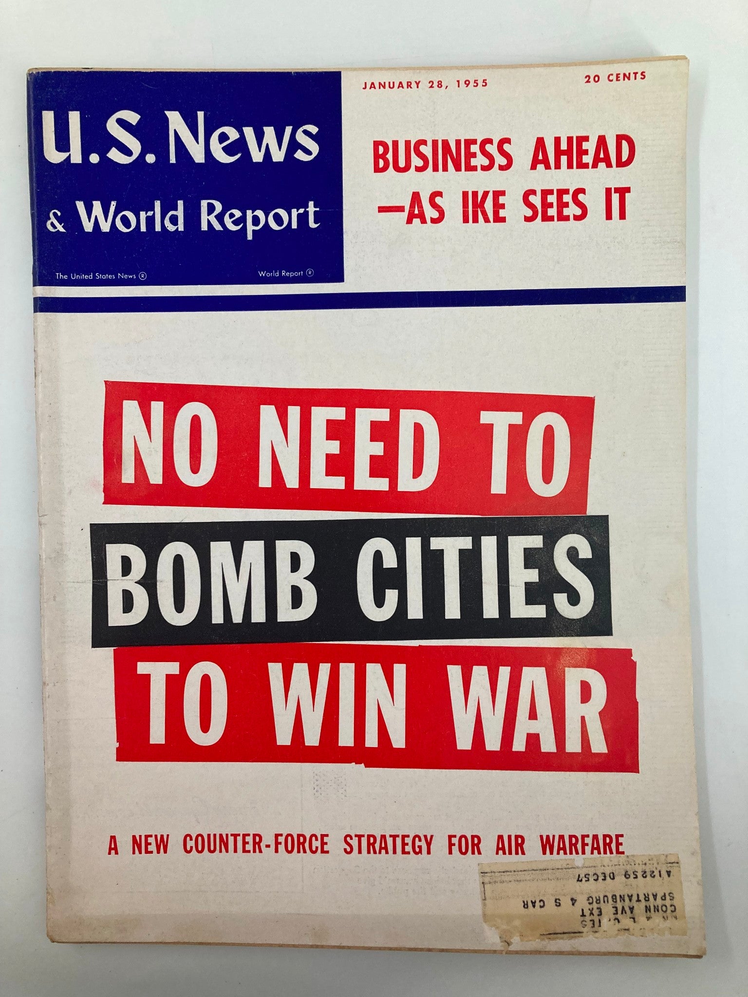 US News & World Report Magazine January 28 1955 Business Ahead As Ike Sees It