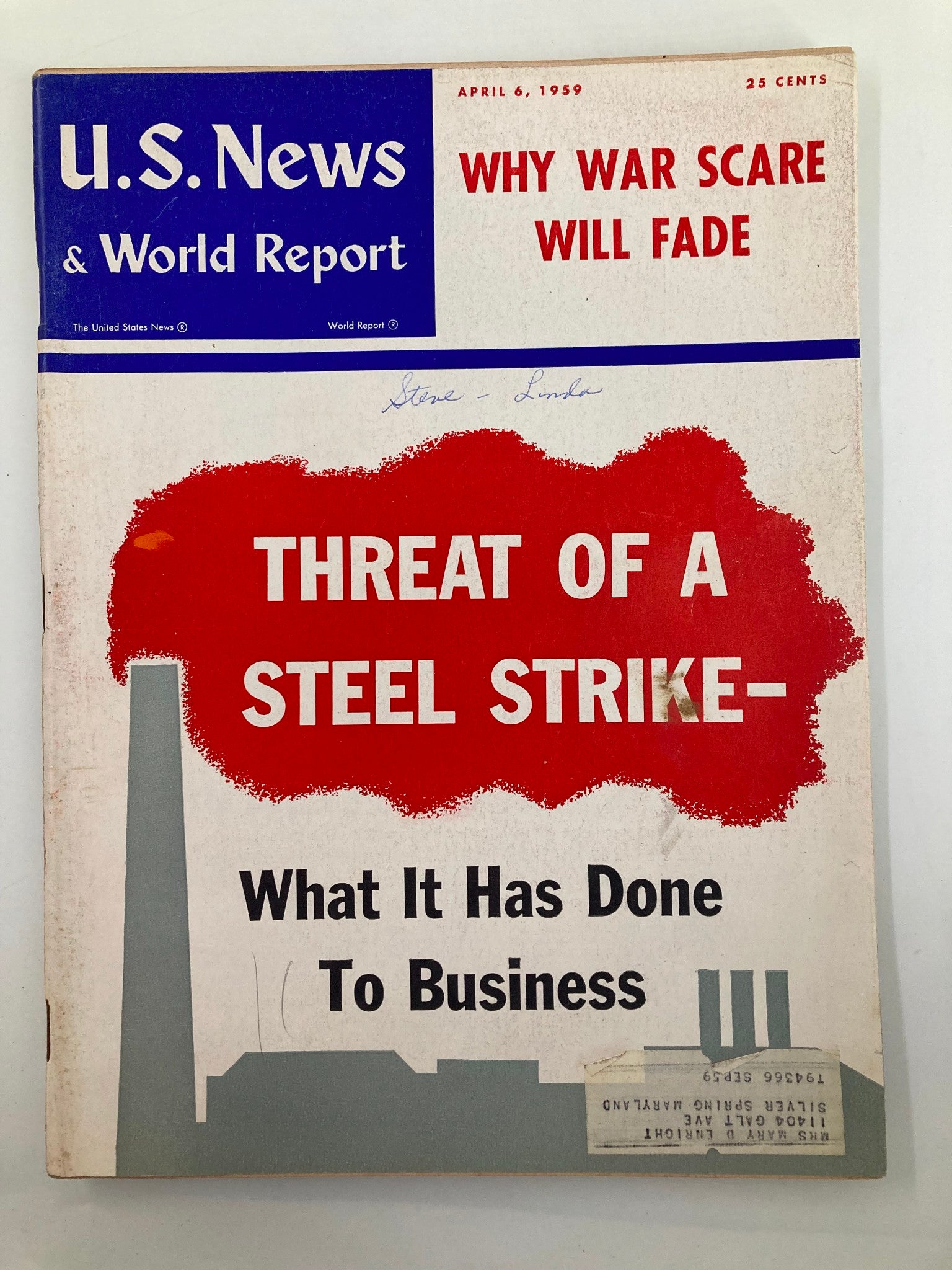 US News & World Report Magazine April 6 1959 Why War Scare Will Fade?