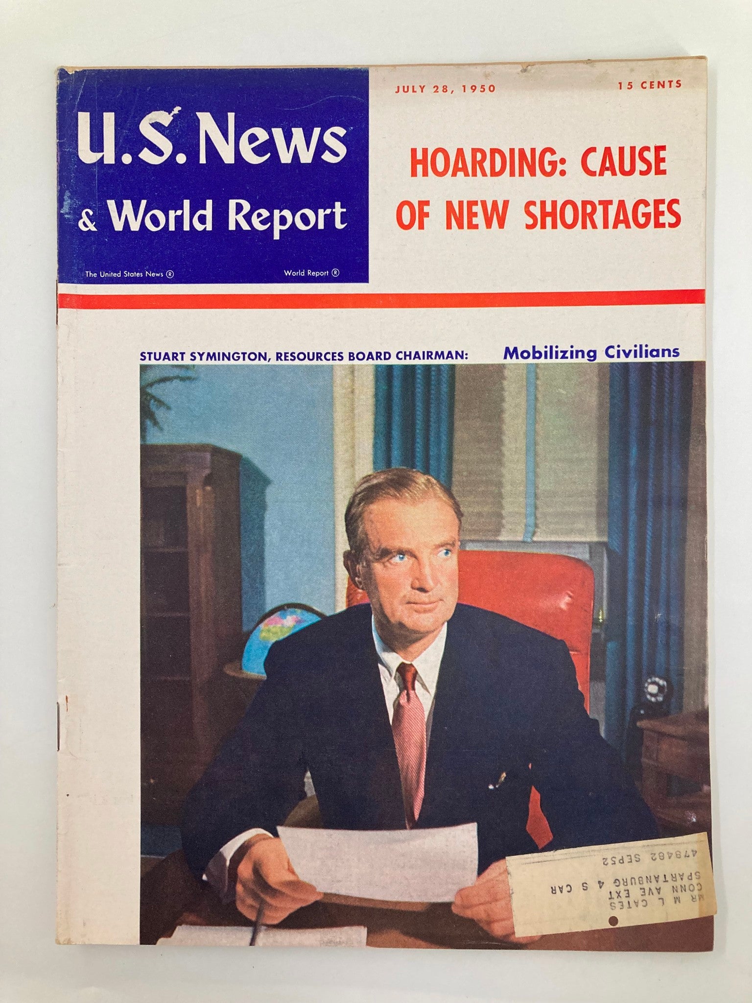 US News & World Report Magazine July 28 1950 Stuart Symington Board Chairman