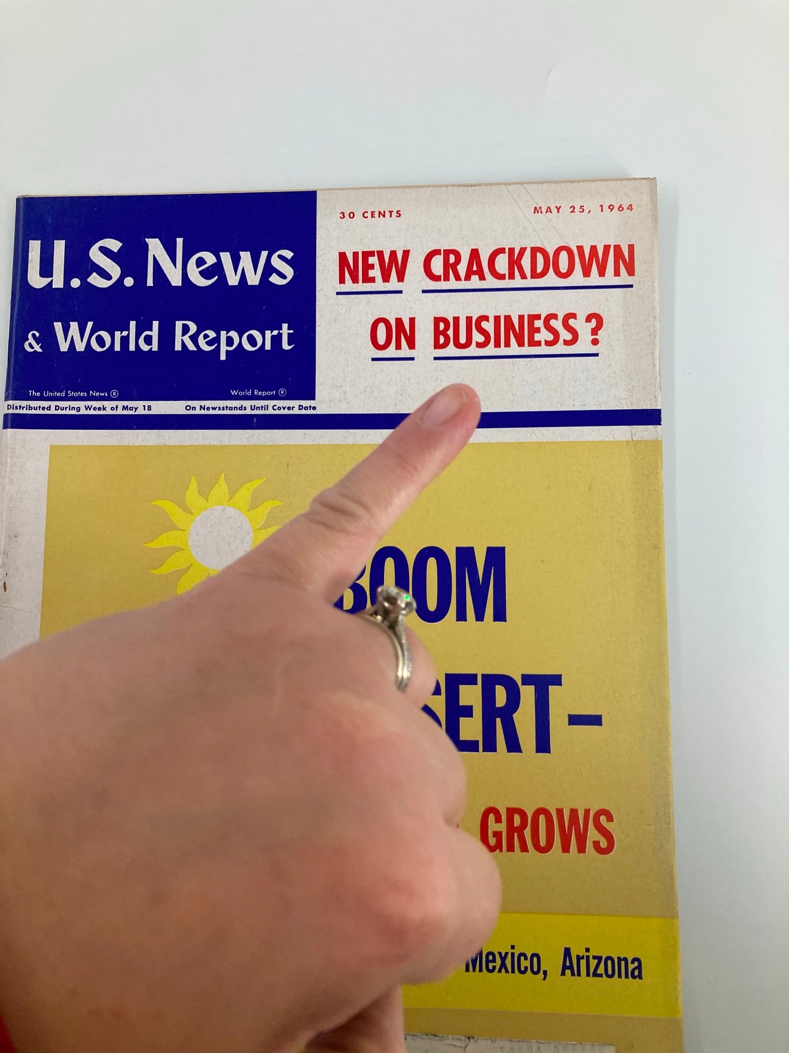 US News & World Report Magazine May 25 1964 New Crackdown On Business?