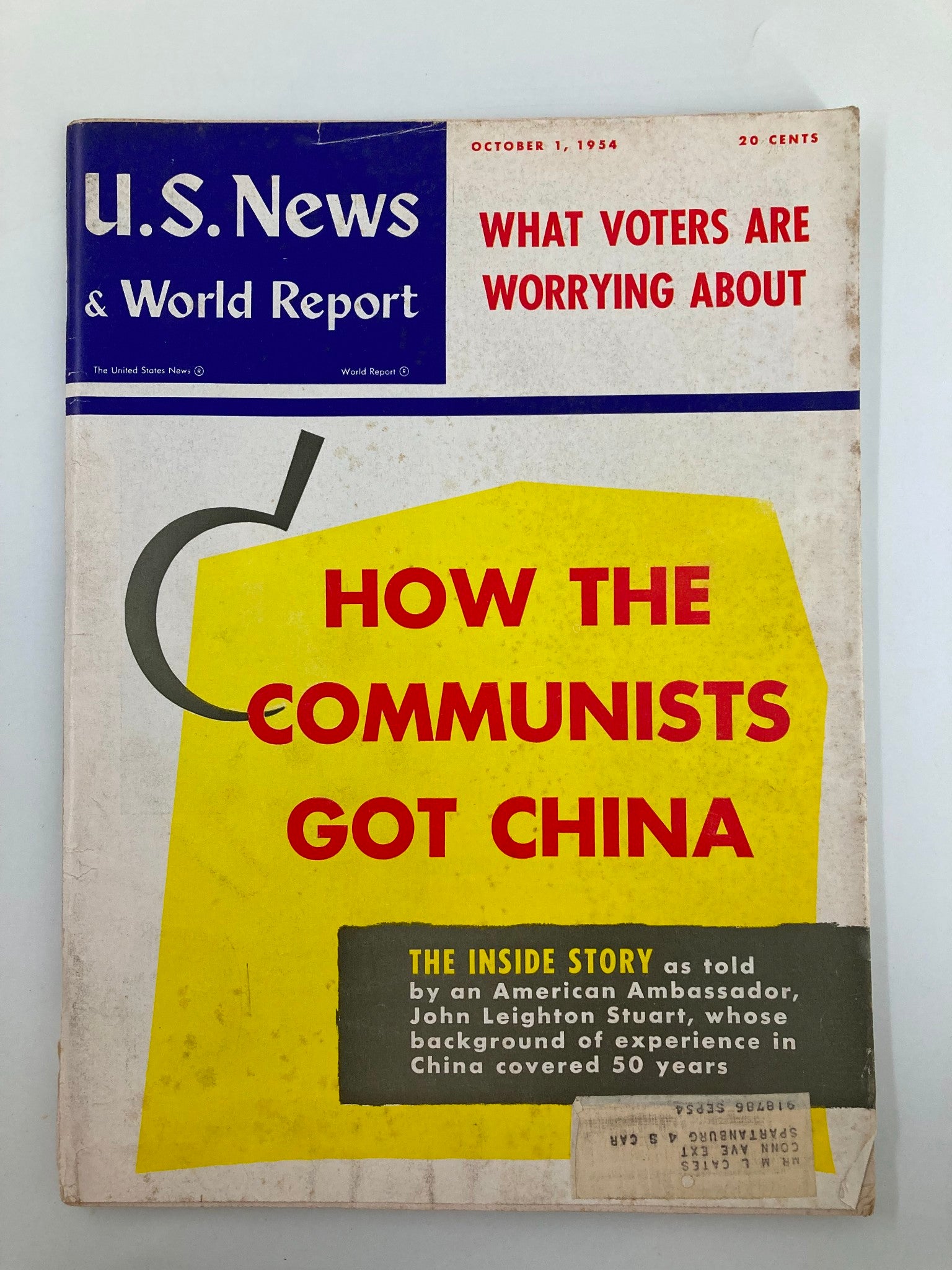 US News & World Report Magazine October 1 1954 How The Communist Got China