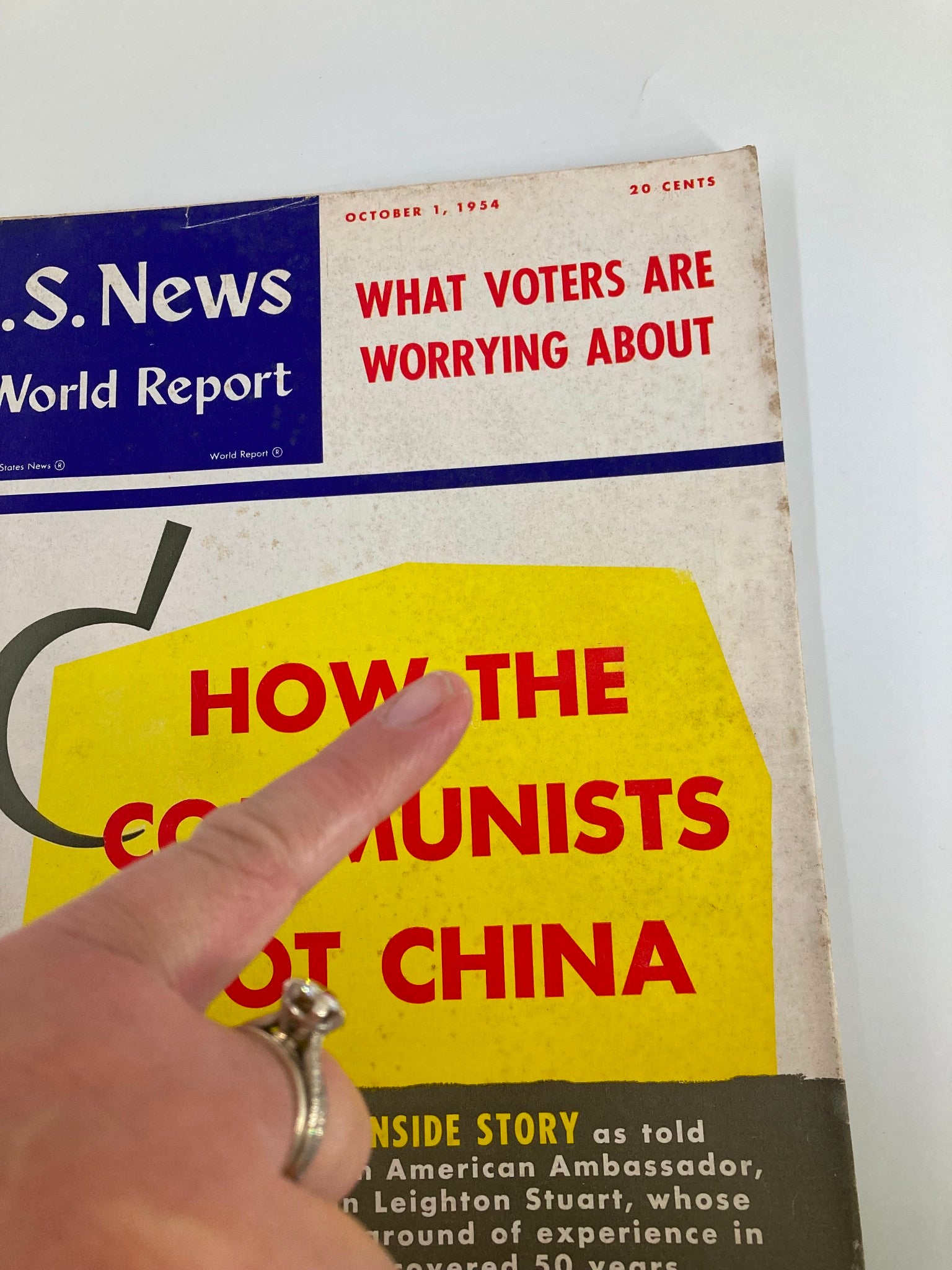 US News & World Report Magazine October 1 1954 How The Communist Got China