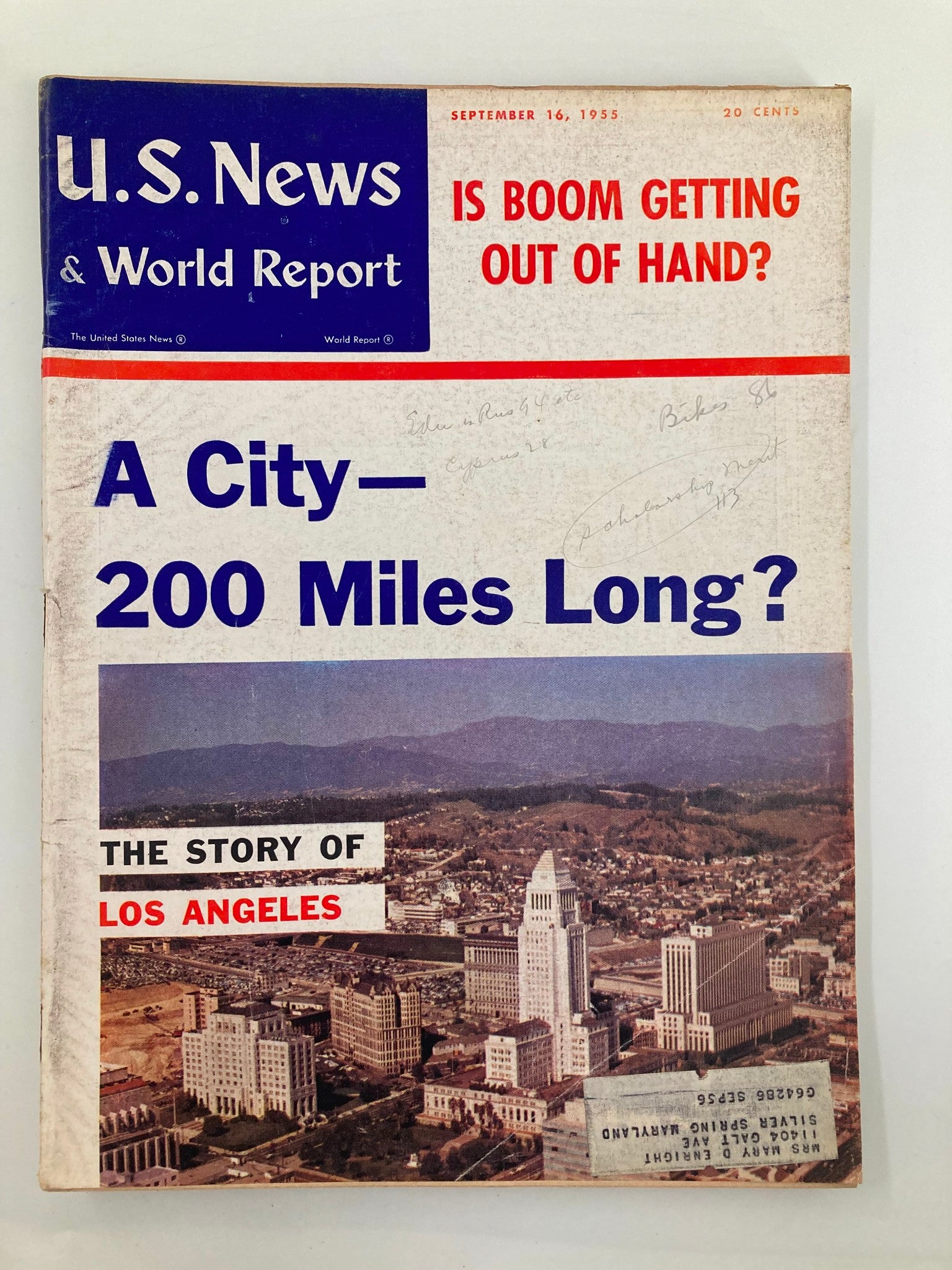 US News & World Report Magazine September 16 1955 Is Boom Getting Out of Hand?