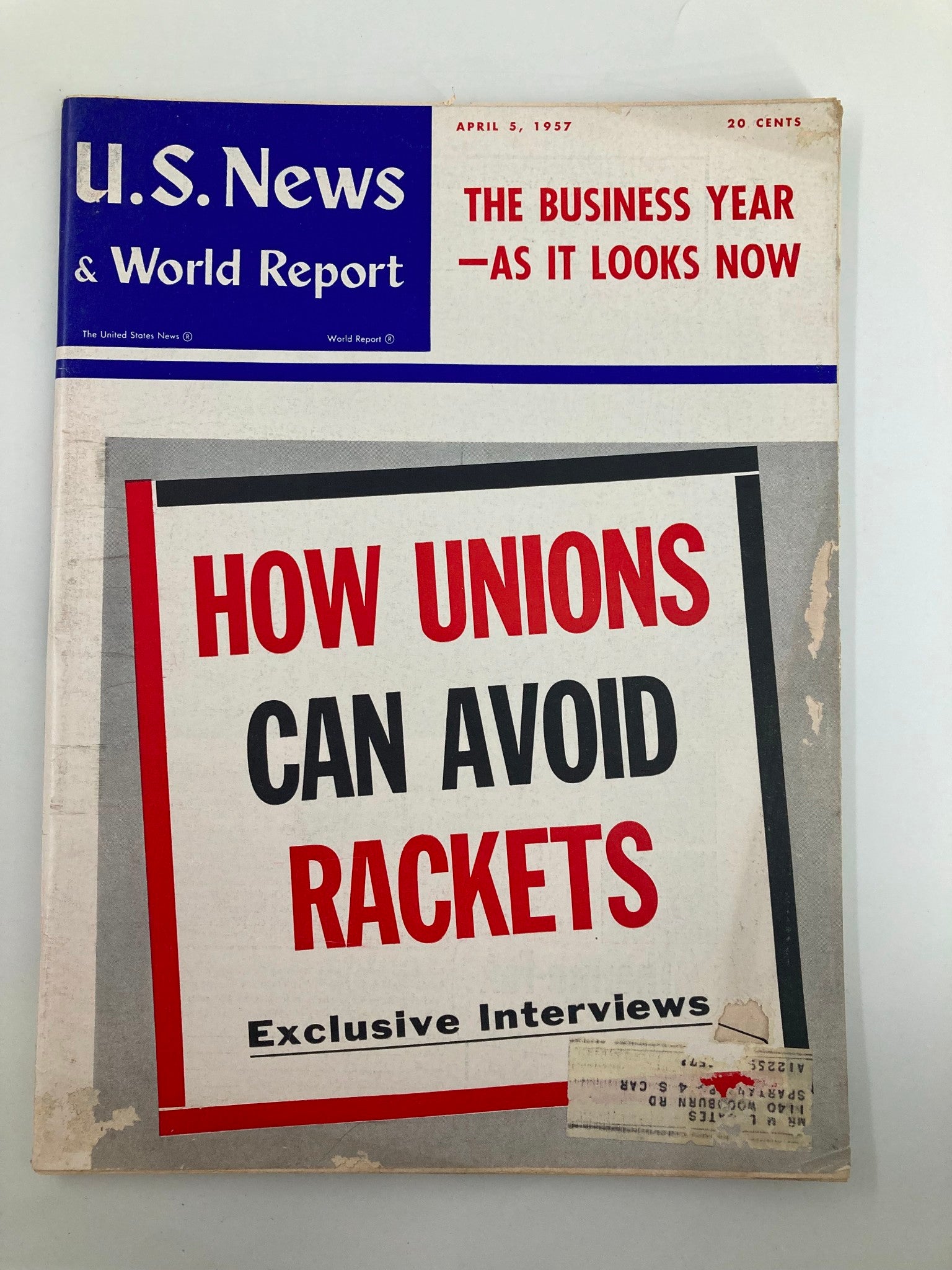 US News & World Report Magazine April 5 1957 How Unions Can Avoid Rackets