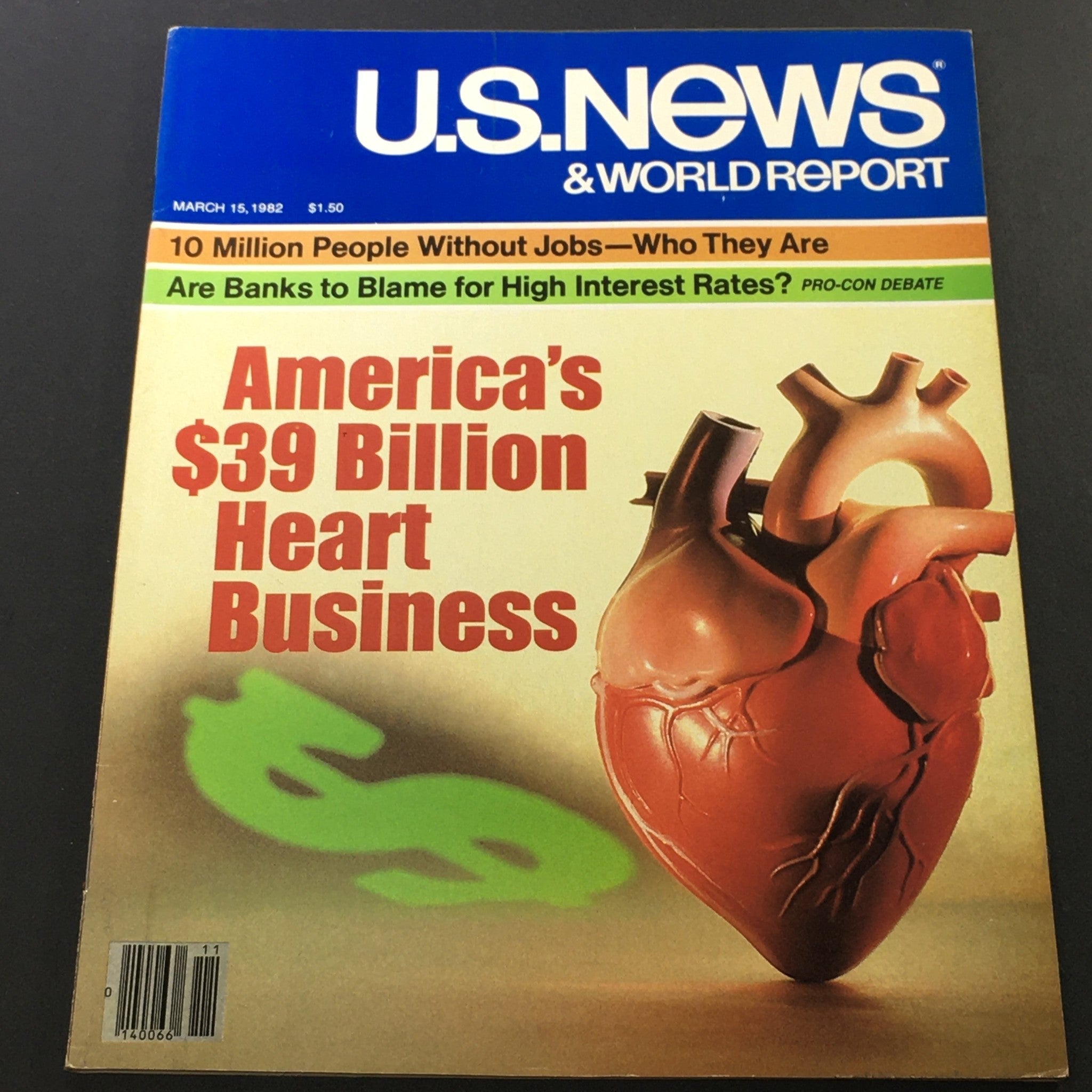 VTG U.S. News & World Report March 15 1982 - America $39 Billion Heart Business