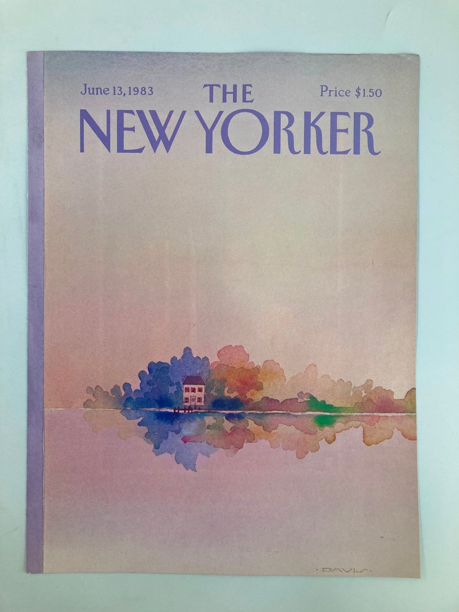 COVER ONLY The New Yorker June 13 1983 Reflection by Susan Davis No Label