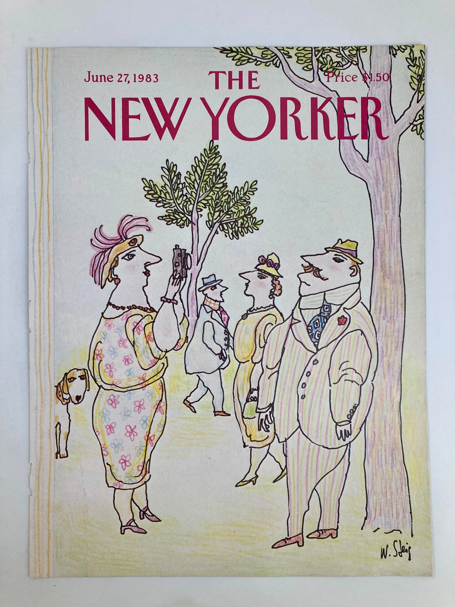 COVER ONLY The New Yorker June 27 1983 Smile for the Camera by William Steig