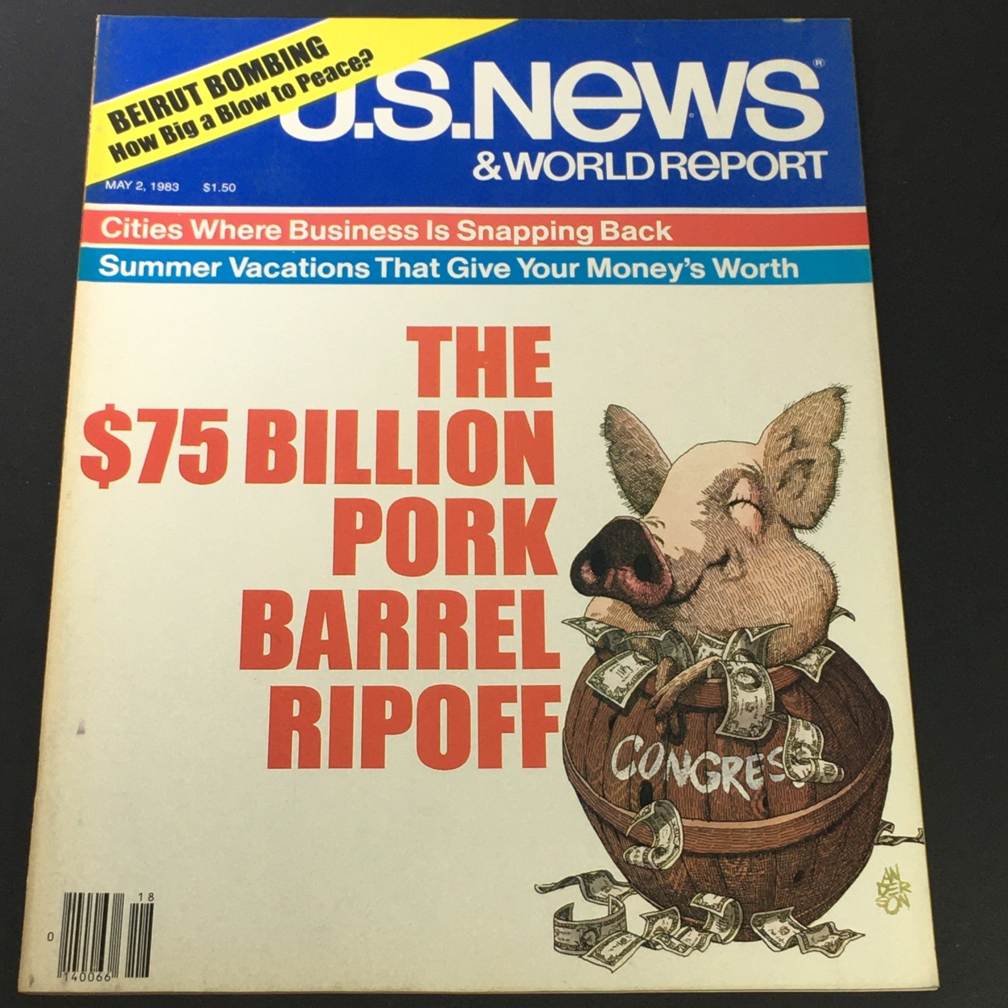 VTG U.S. News & World Report May 2 1983 - The $75 Billion Pork Barrel Ripoff