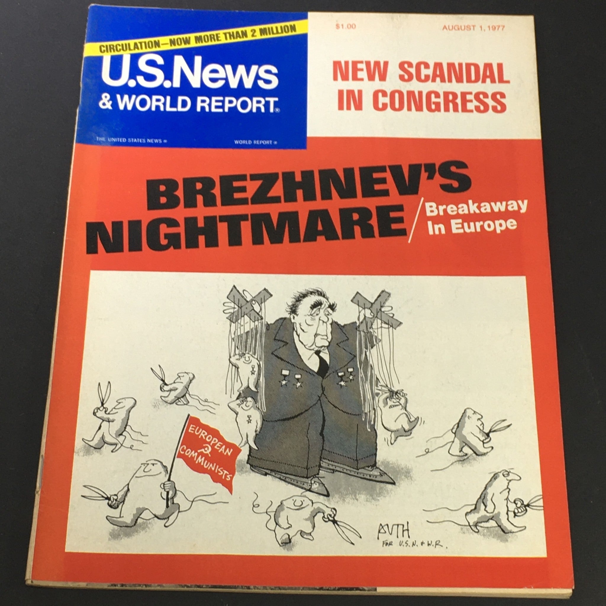 VTG U.S. News & World Report August 1 1977 - Leonid Brezhnev's Nightmare